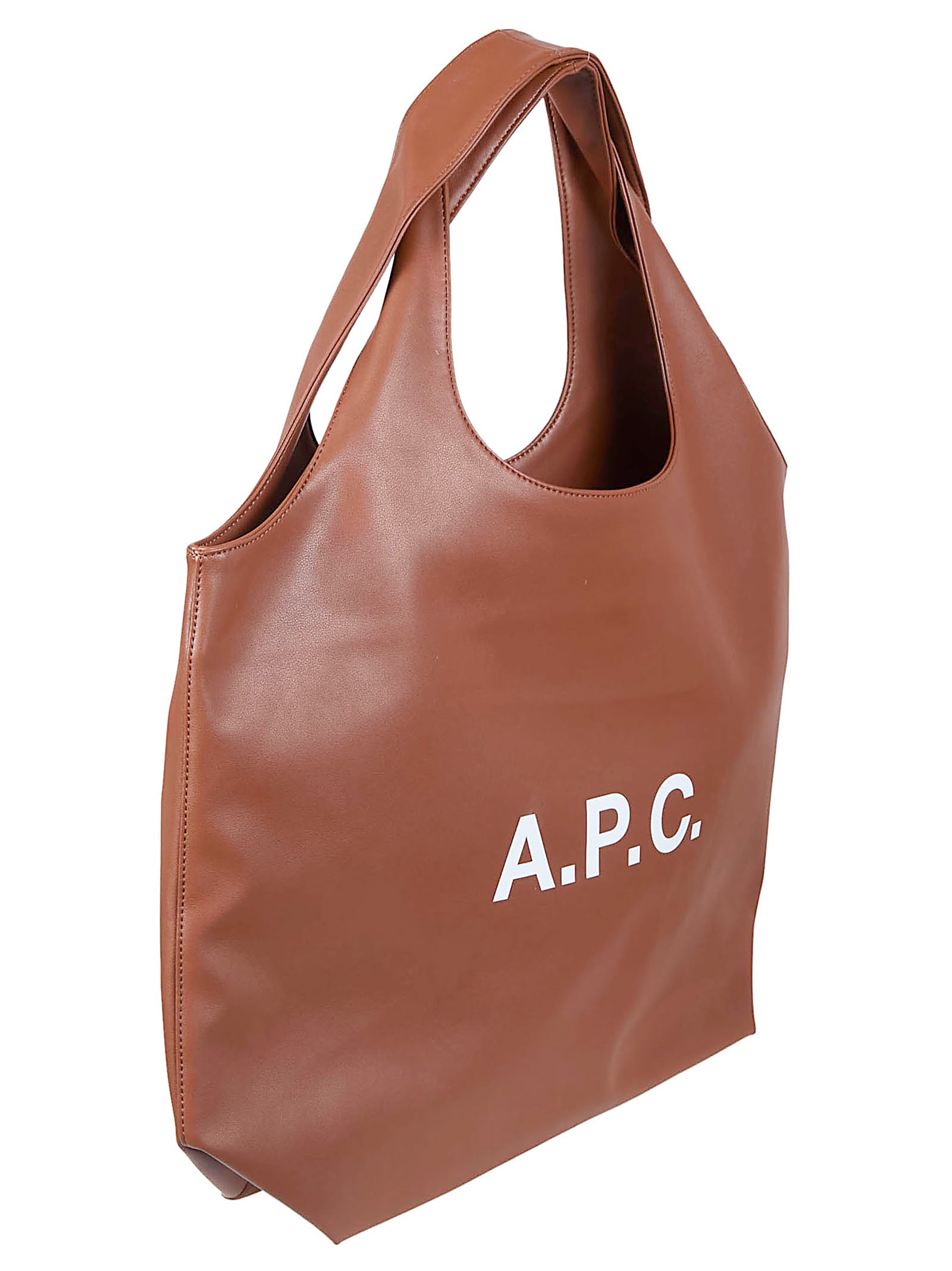 Recycled Leather-Effect Tote Bag