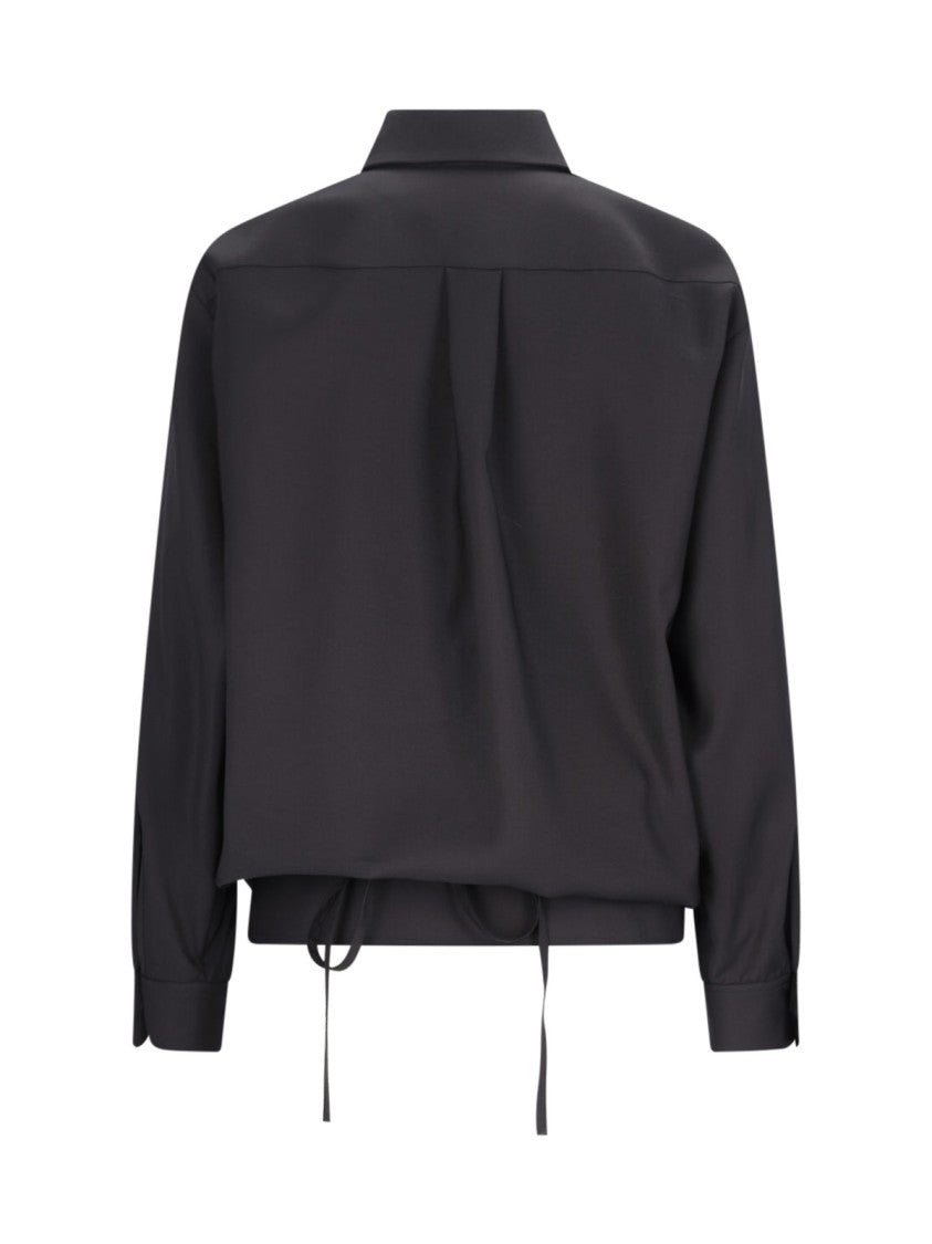 Drawstring Shirt – Black