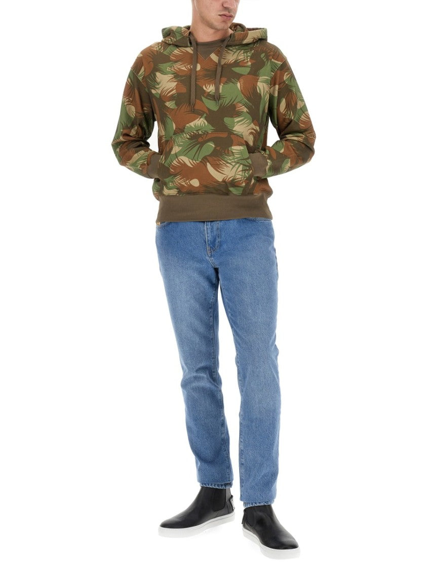 Relaxed Fit Camouflage Sweatshirt