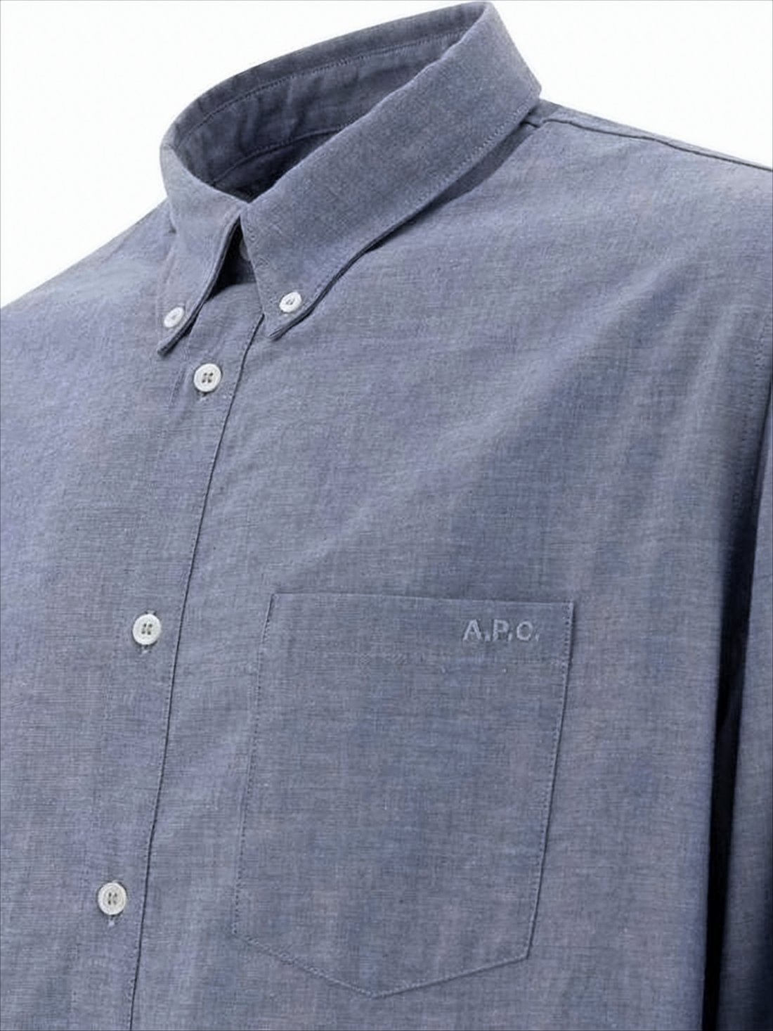 Refined Blue Long-Sleeve Shirt