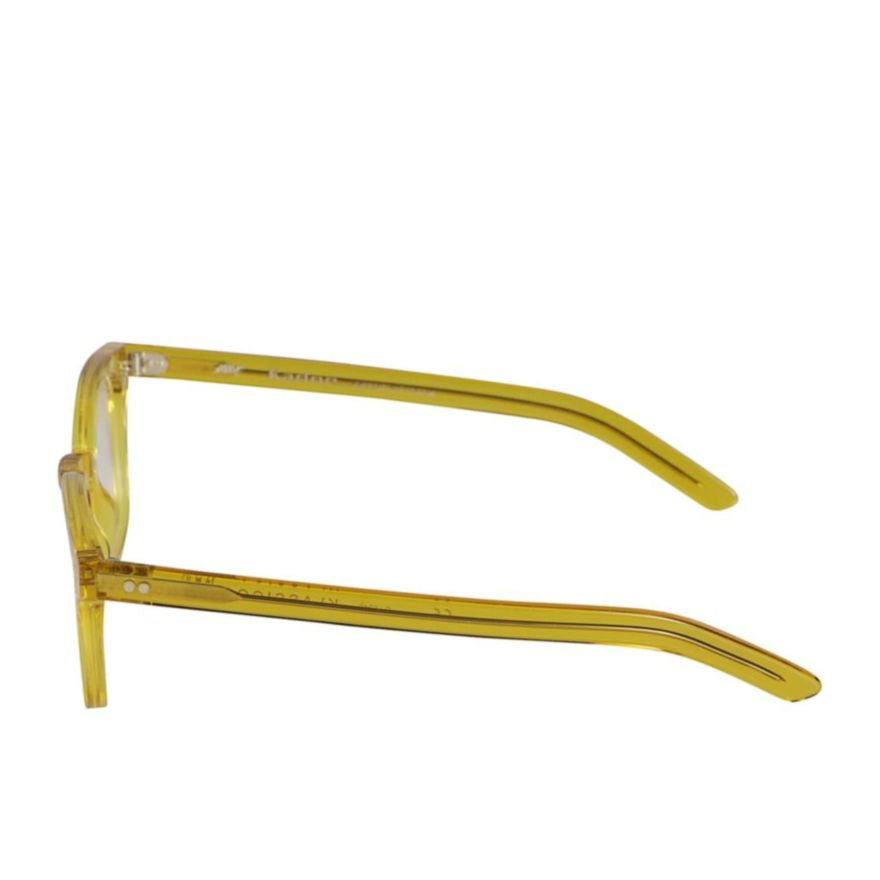 Klassiko Translucent Yellow Square Eyeglasses with Slim Temples