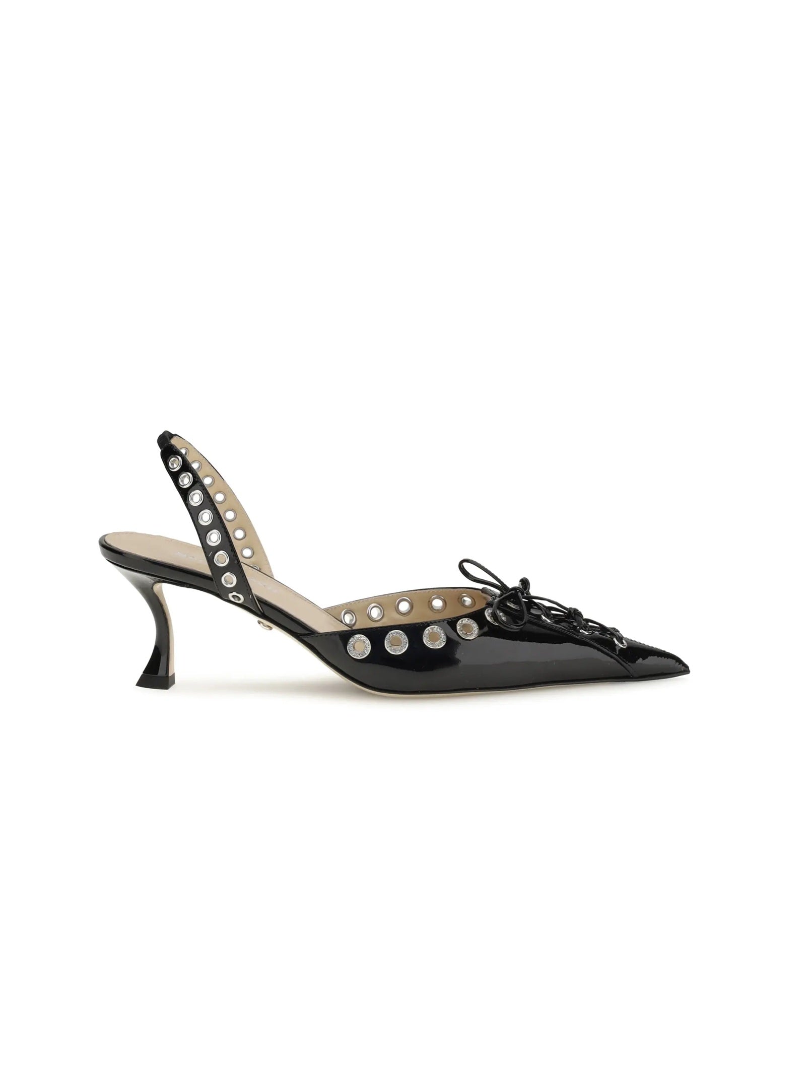 Crystalized Corset Pointed Toe Slingback (65Mm)