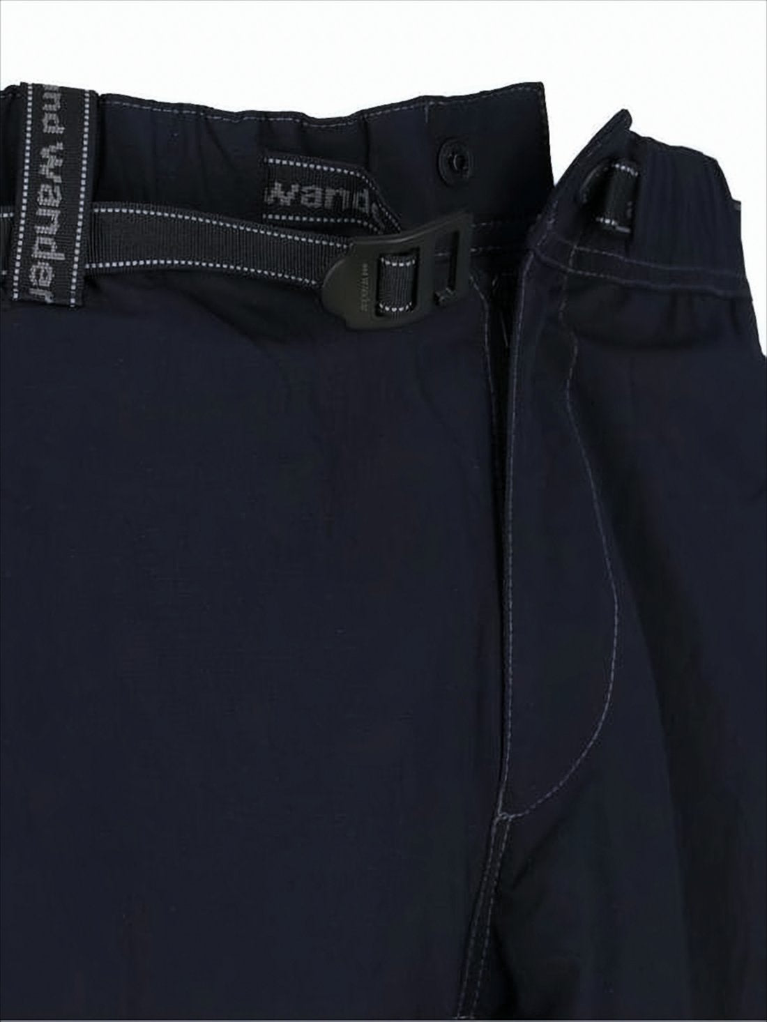 Functional Black Shorts with Adjustable Belt