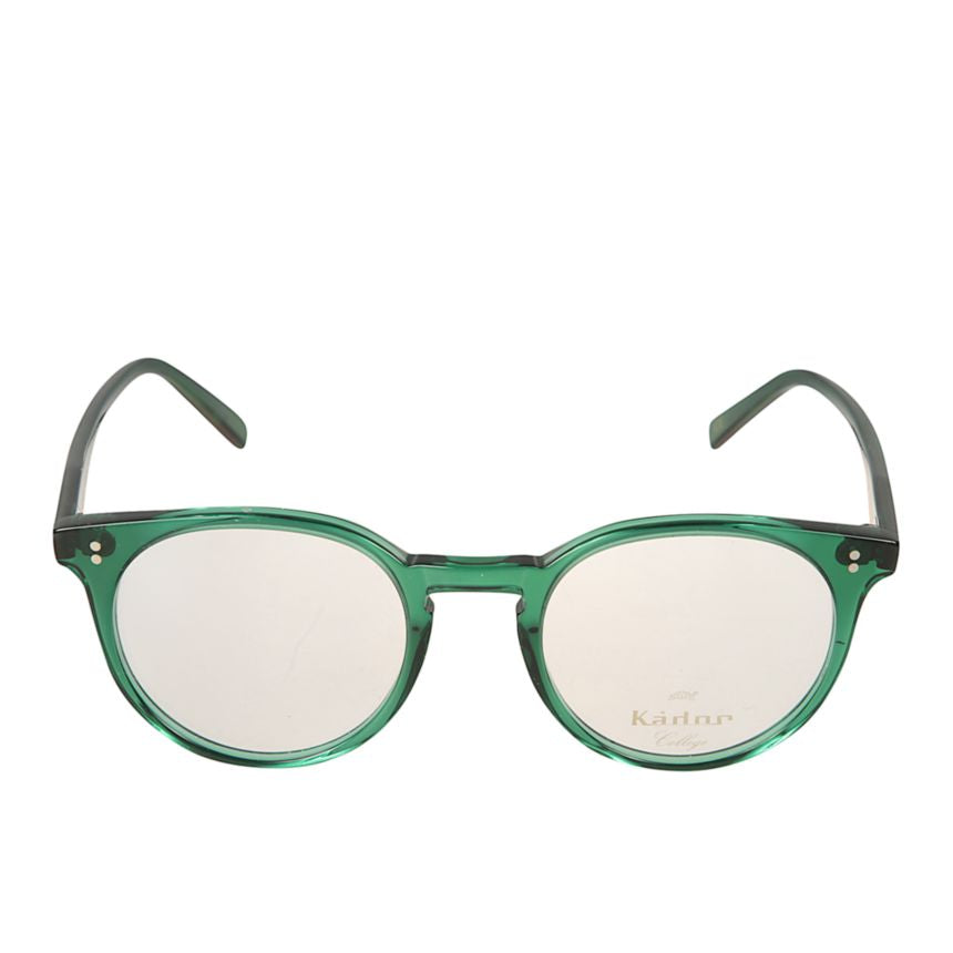 Chyli/N Translucent Green Frame Eyeglasses with Rounded Shape