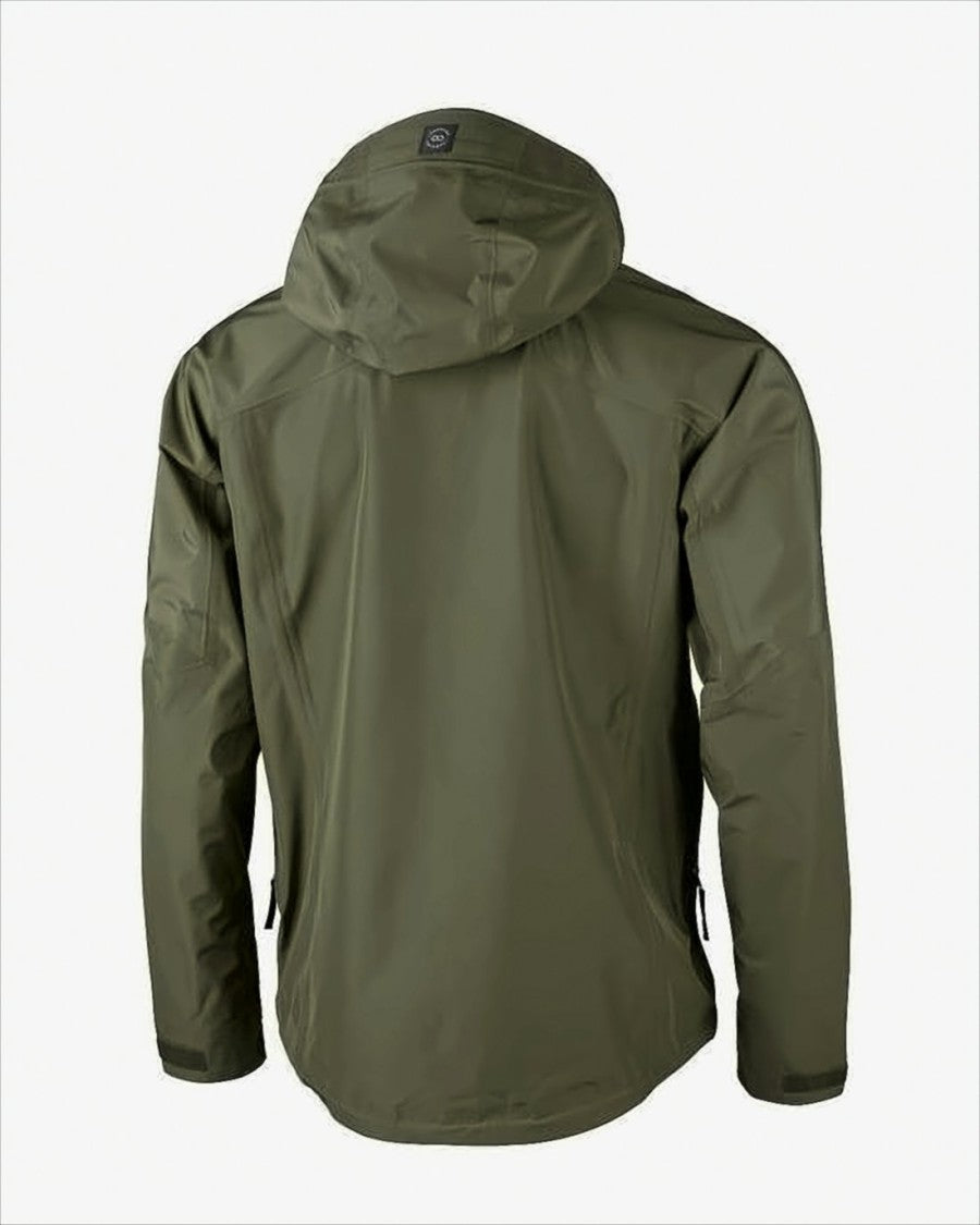 Green Padded Jacket with Hood