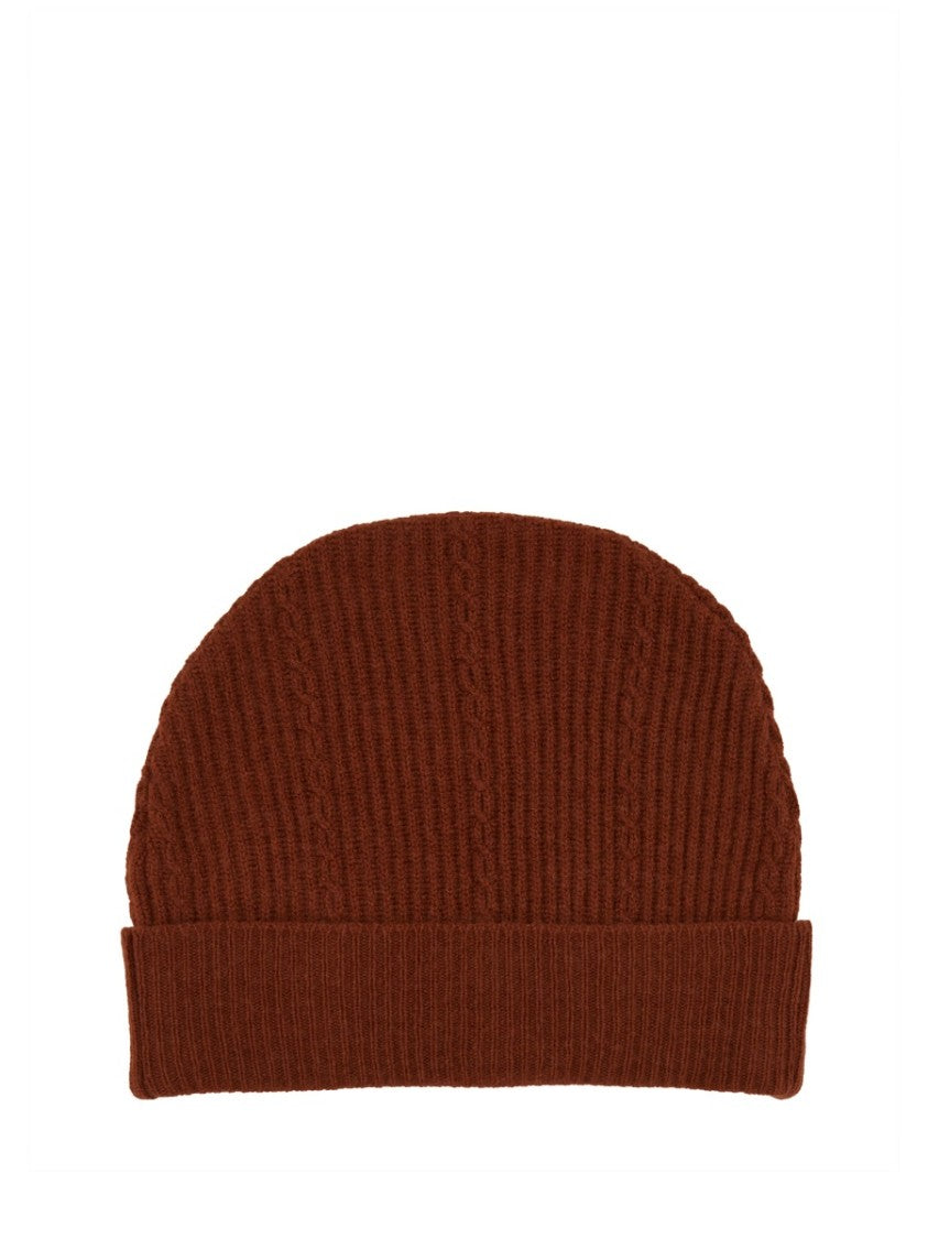 Ribbed Burgundy Beanie Hat