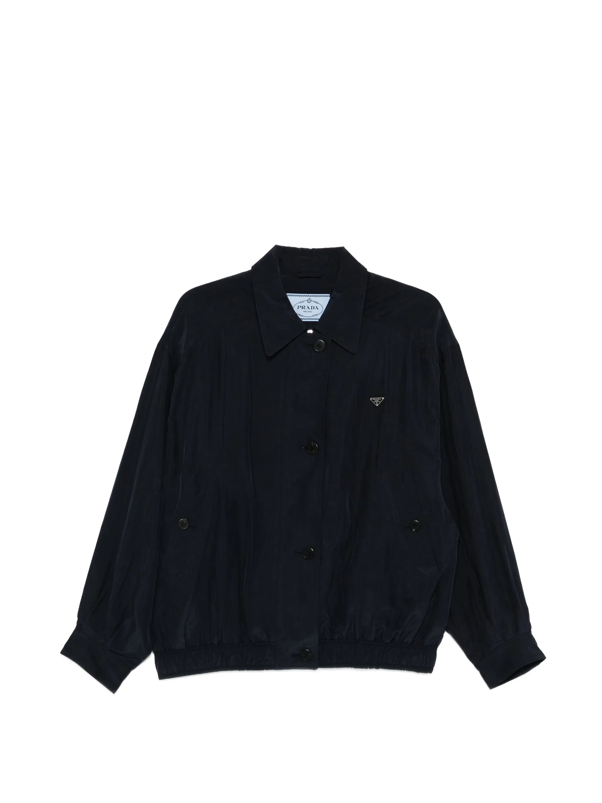 Seta Lavata Button-Up Minimalist Jacket