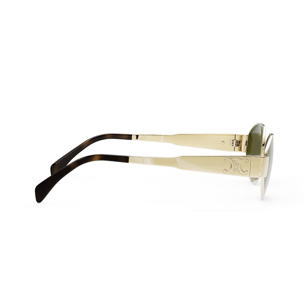 Metal Triomphe Oval Sunglasses