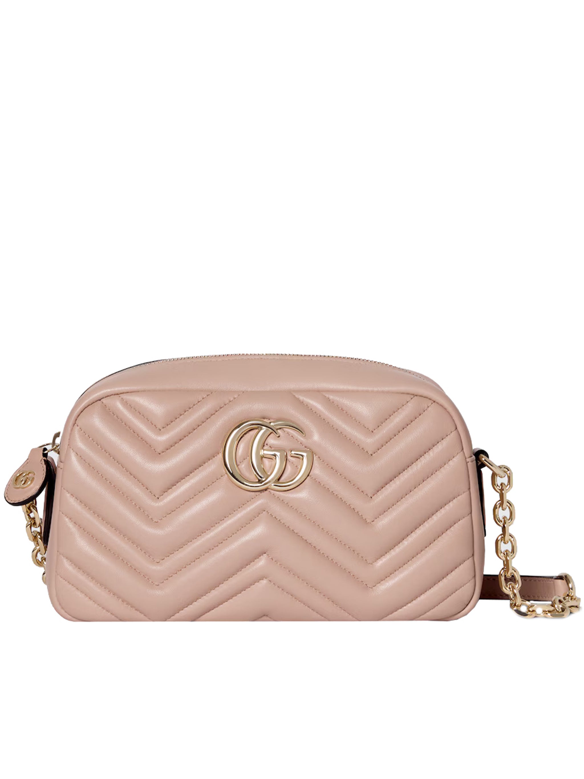 Black Charme Quilted Chevron Crossbody Bag
