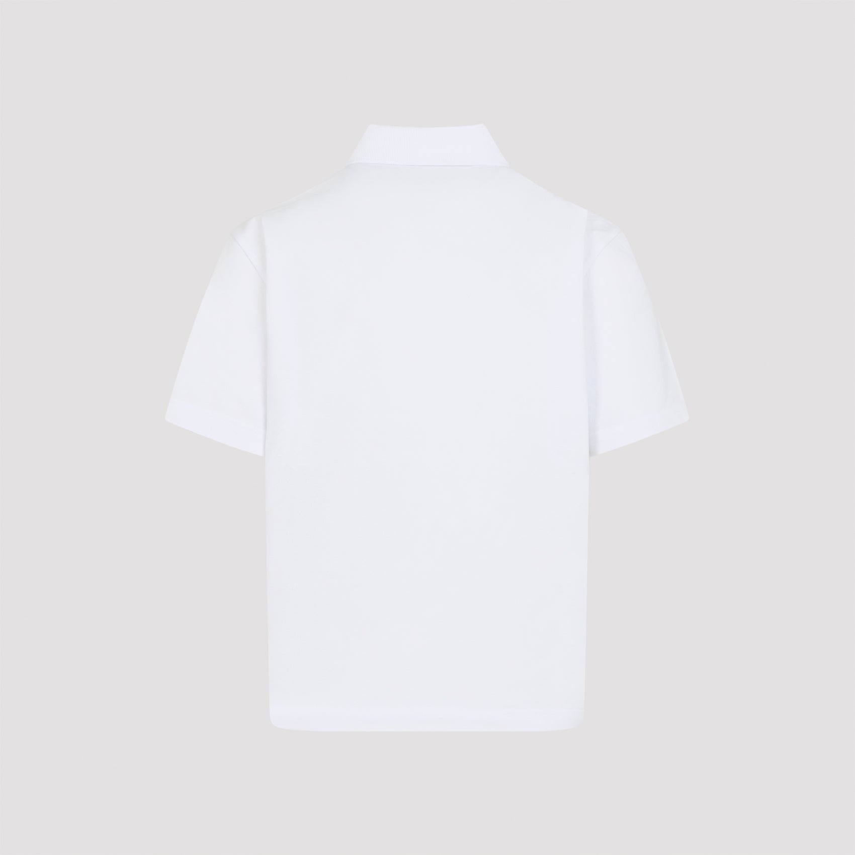 Classic Short-Sleeve Polo Shirt with Subtle Logo Patch