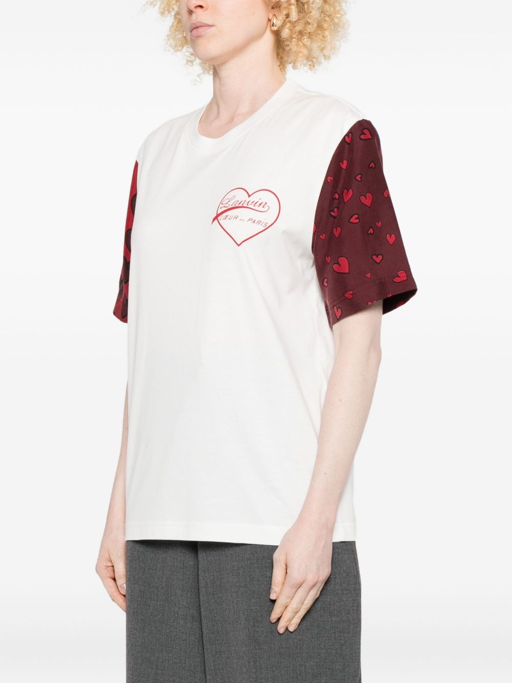 Short-Sleeve Cotton-Silk Blend Top
