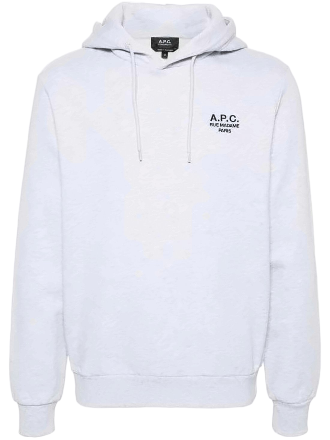 Light Grey Pullover Hoodie with Drawstring Detail
