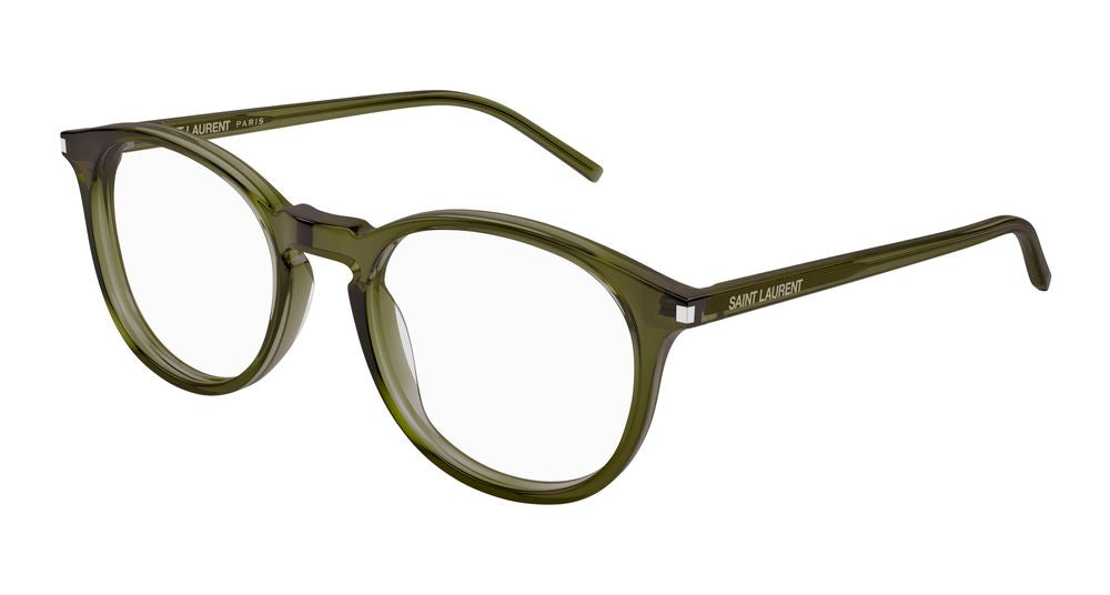 Eyeglasses Saint Laurent SL 106 012 green green transparent 50/19/145