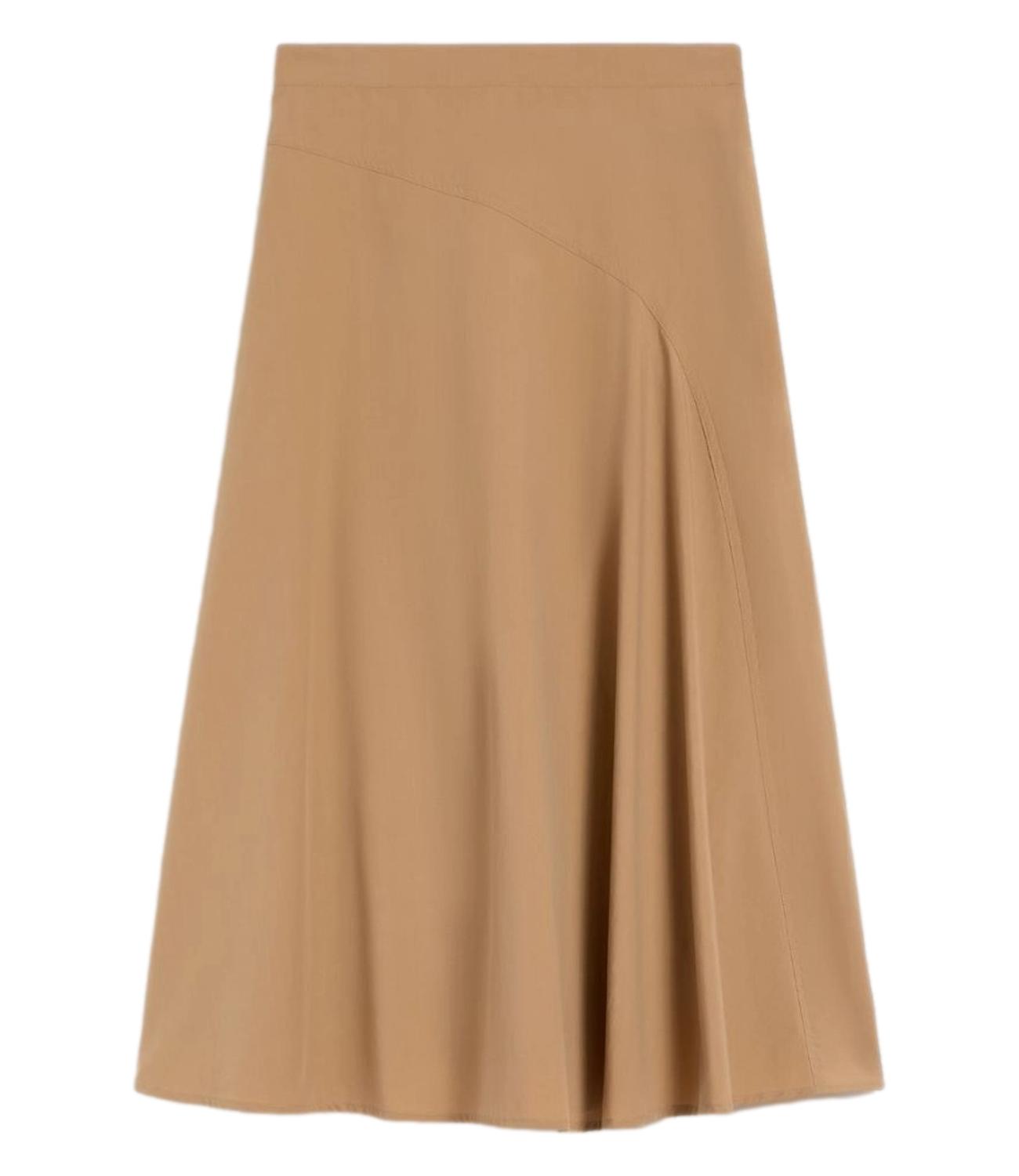 Cuoio Brown Wkdzattera Cotton Skirt
