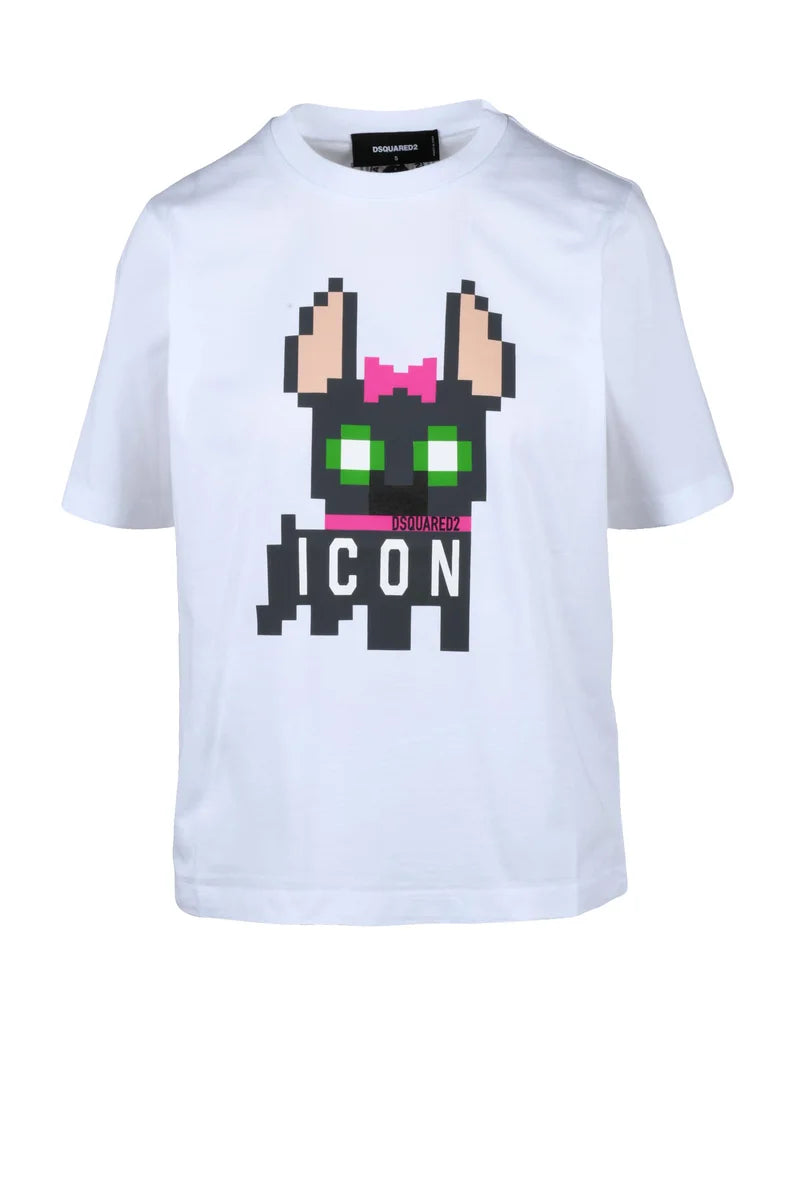 Cropped White T-Shirt
