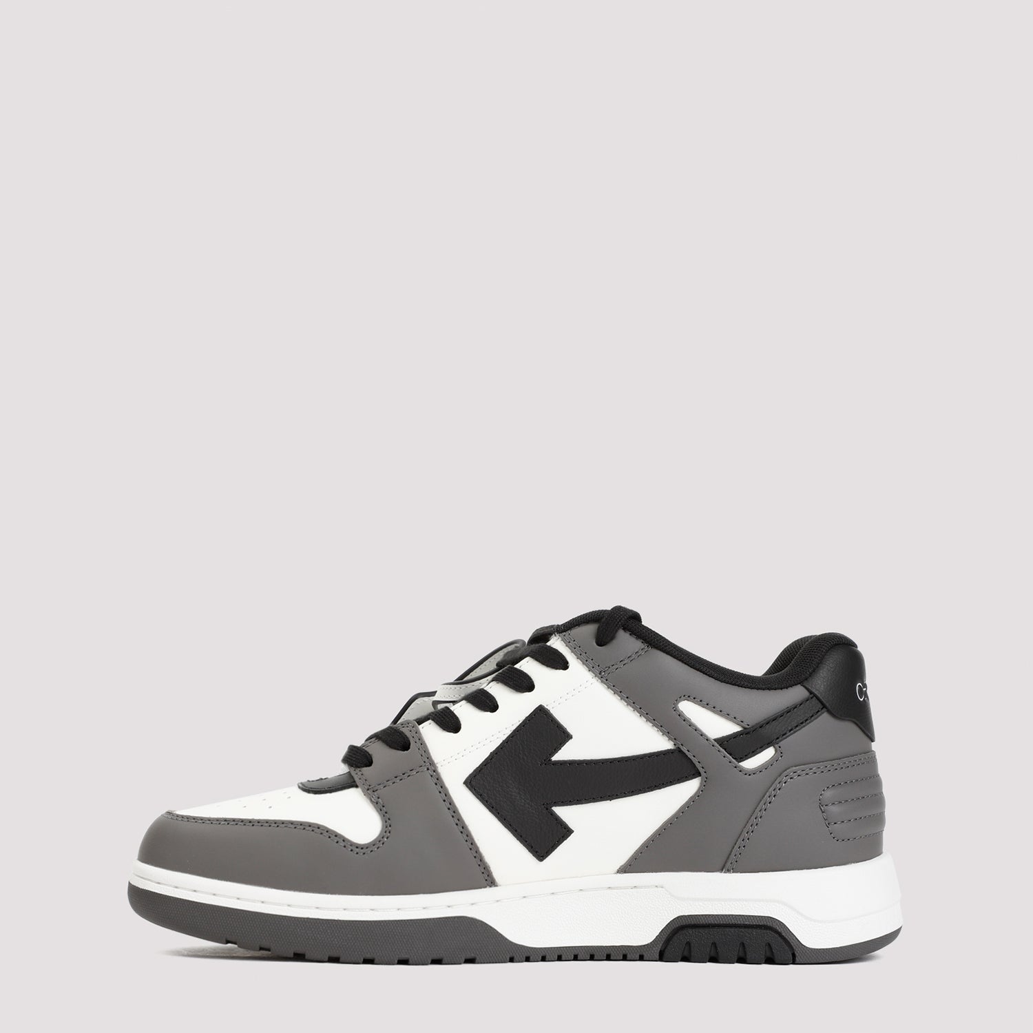 Dark Grey Leather Sneakers