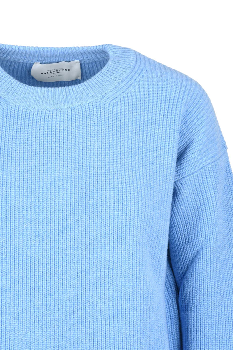 Ribbed Sweater - Light Blue