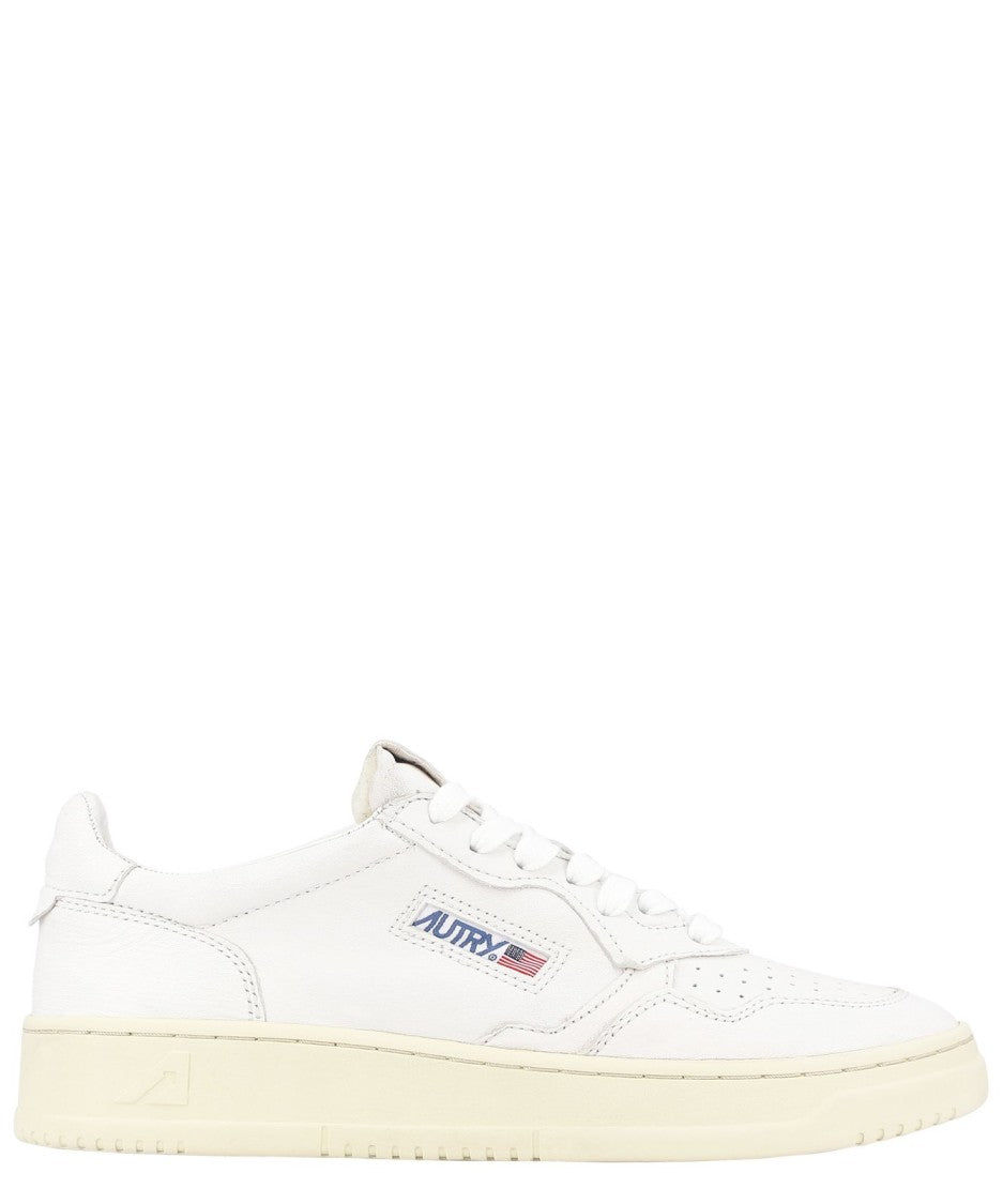 Low-Top Sneakers With Perforated Detailing