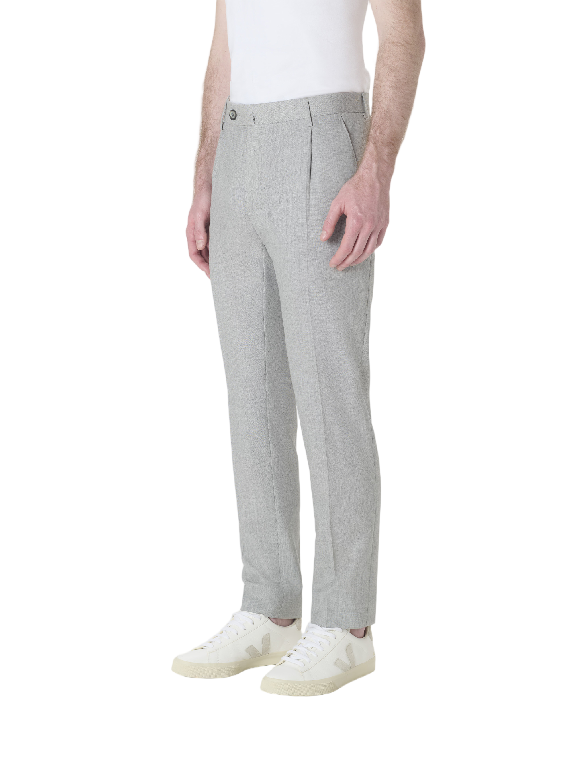 Grey Pantaloni Slim Fit Tailored Pants