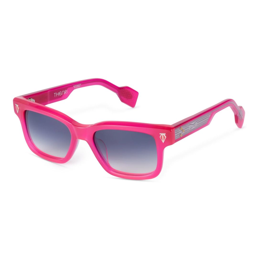 Daytona Bold Rectangular Frame Sunglasses with Gradient Tint Accents