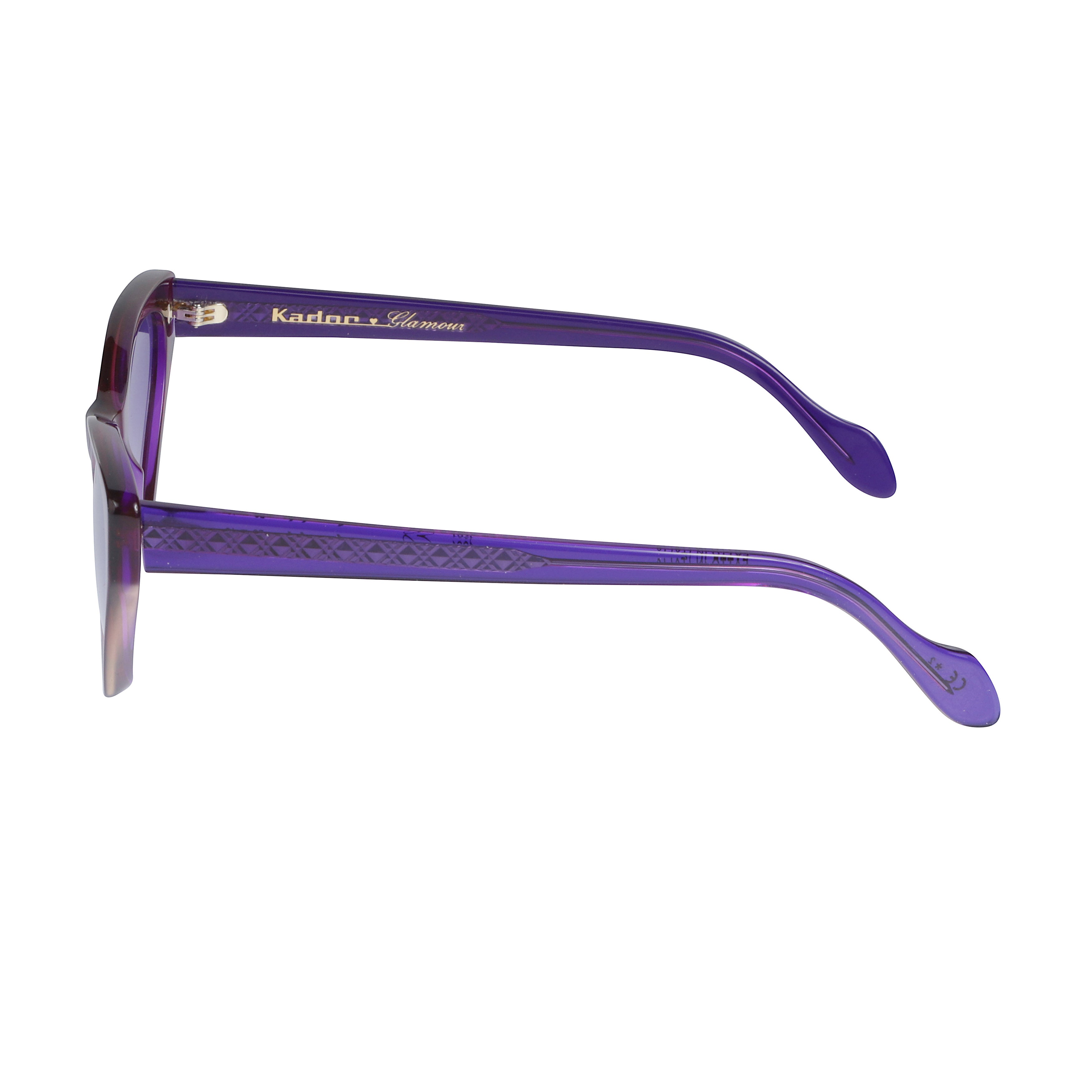 Coachella Glamour Gradient Cat-Eye Sunglasses with Textured Arms