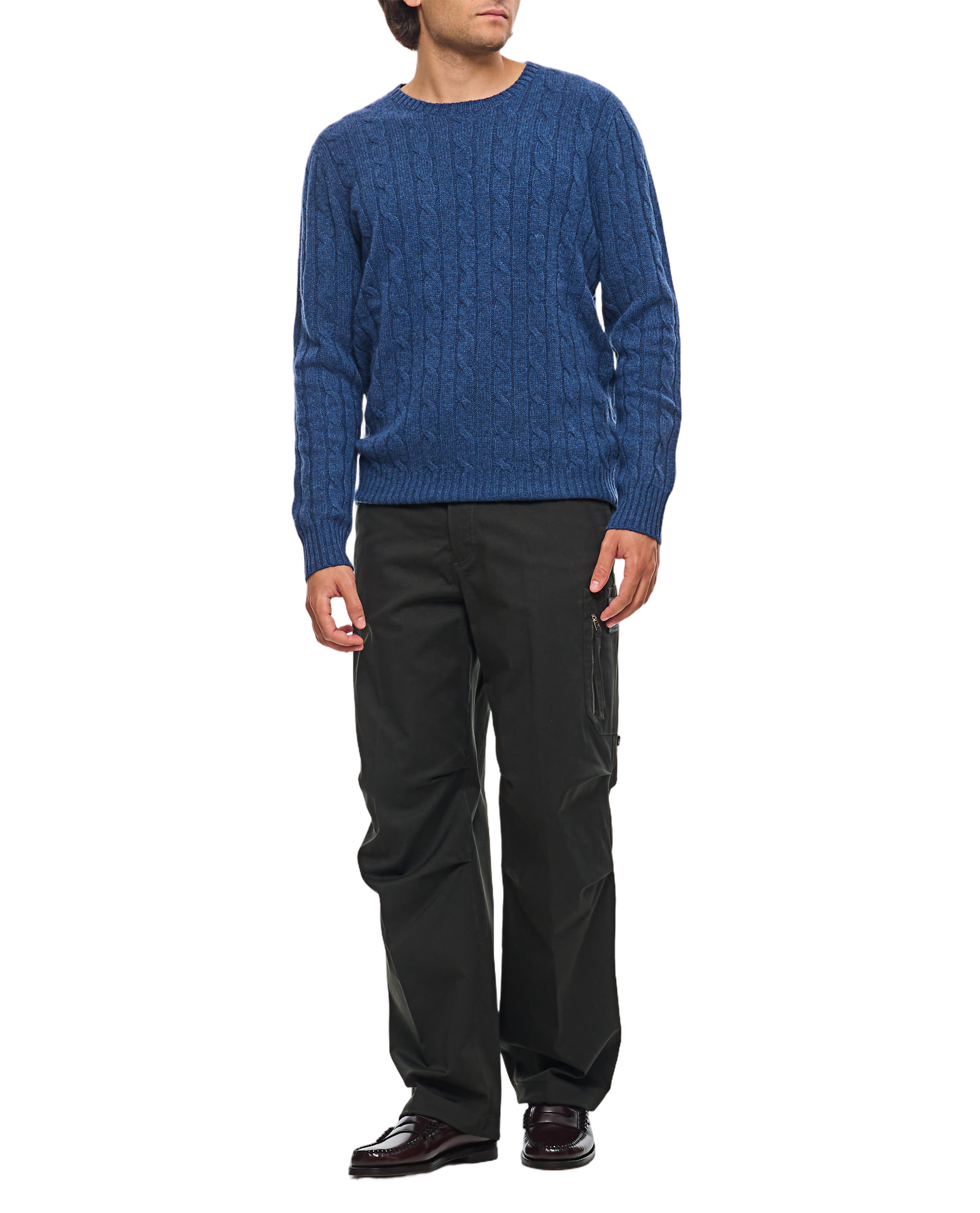 Textured Cable Knit Pullover