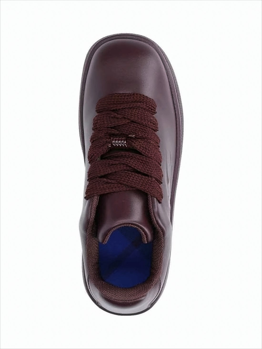 Low-Top Burgundy Calf Leather Sneakers