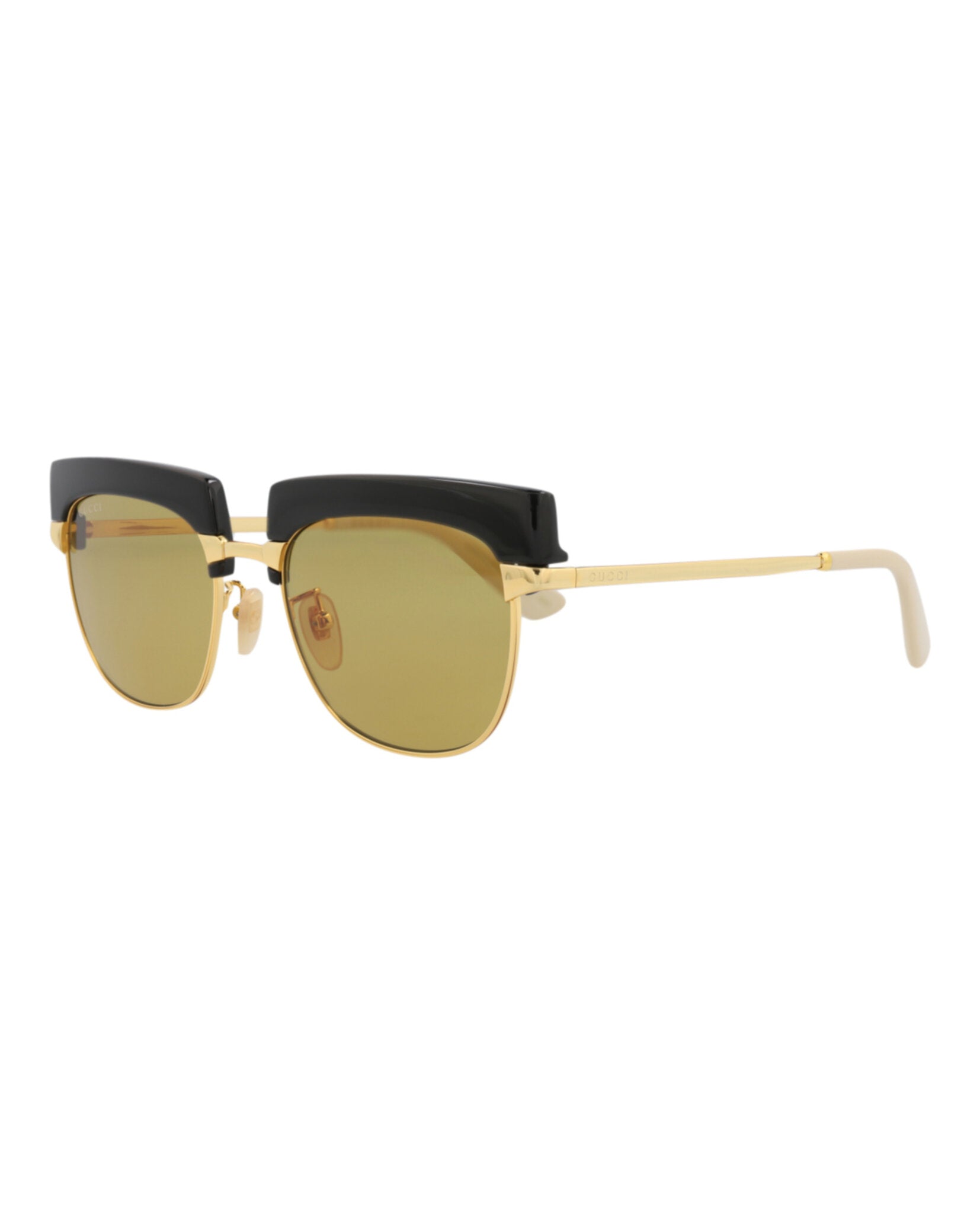 Square-Frame Metal Sunglasses