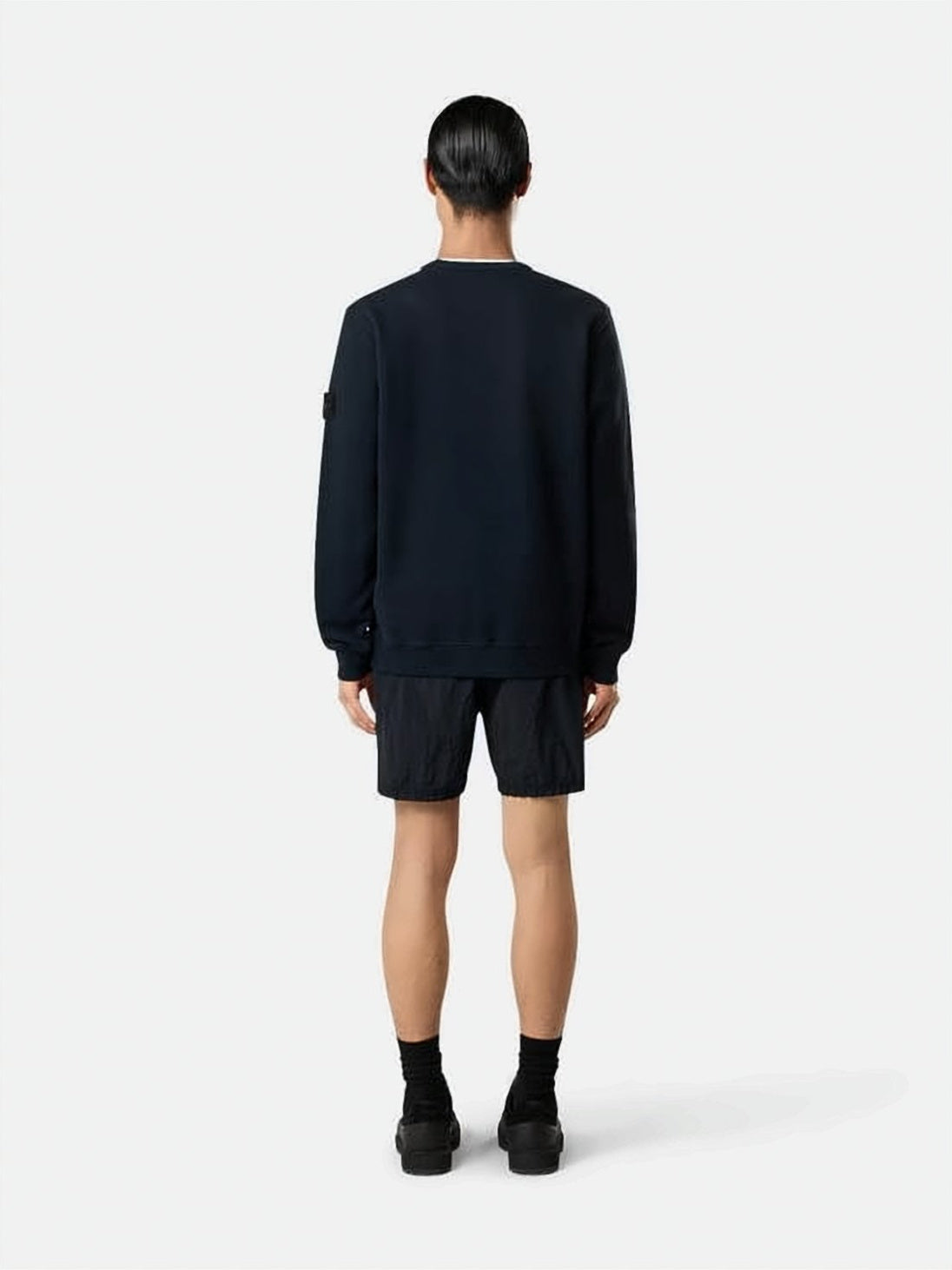 Black Long Sleeve Stone Island Shirt