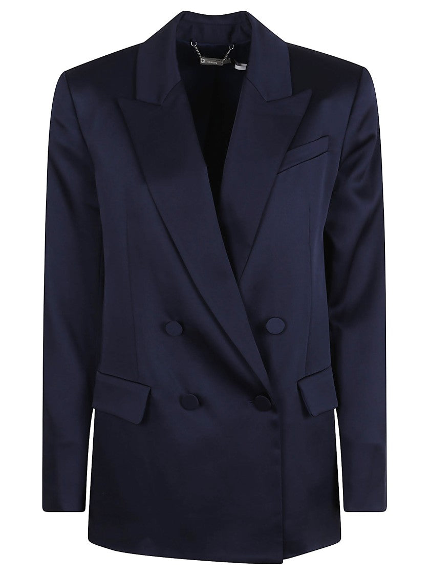 Double-Breasted Blazer With Sharp Lapels