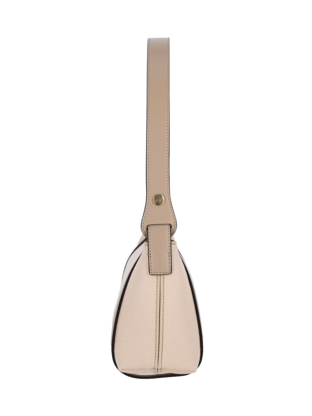 Carry Cotton Shoulder Bag with Leather Trim