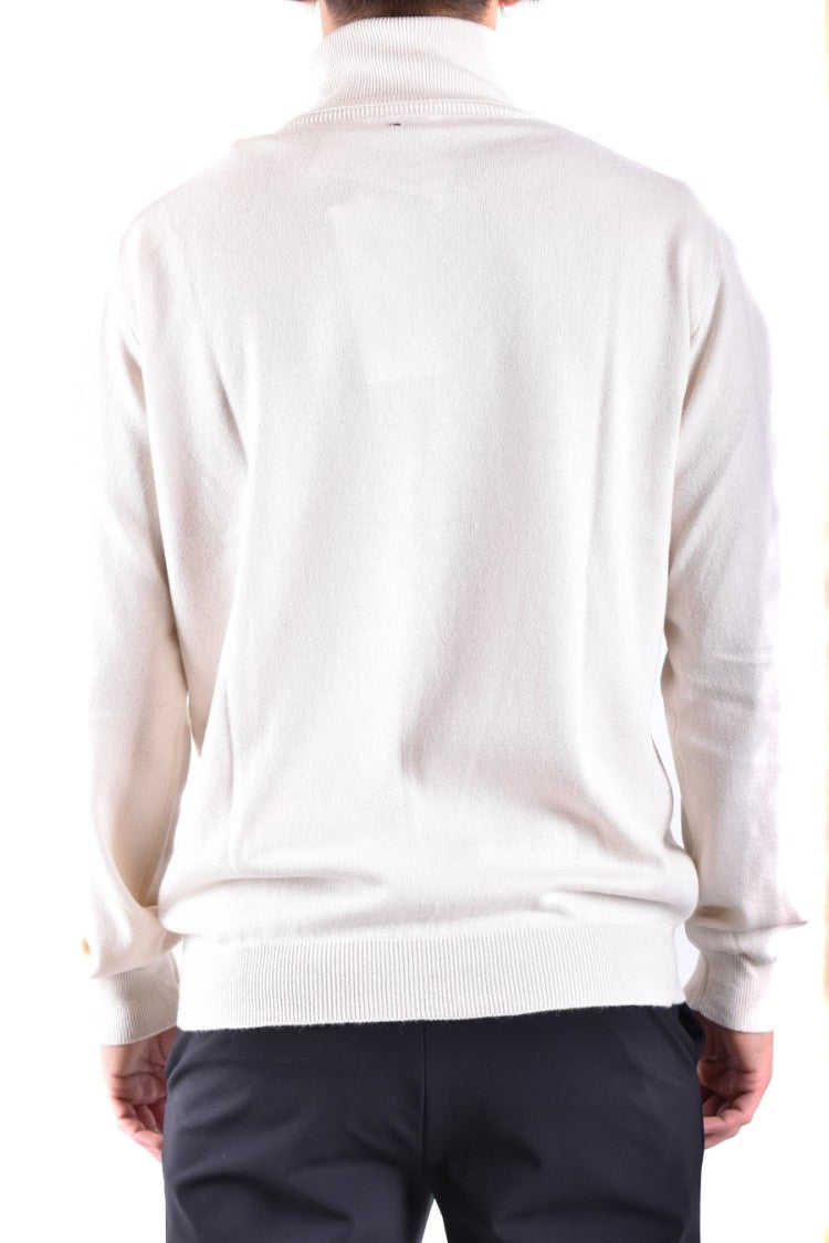 Off-White Turtleneck Knitwear With Relaxed Fit