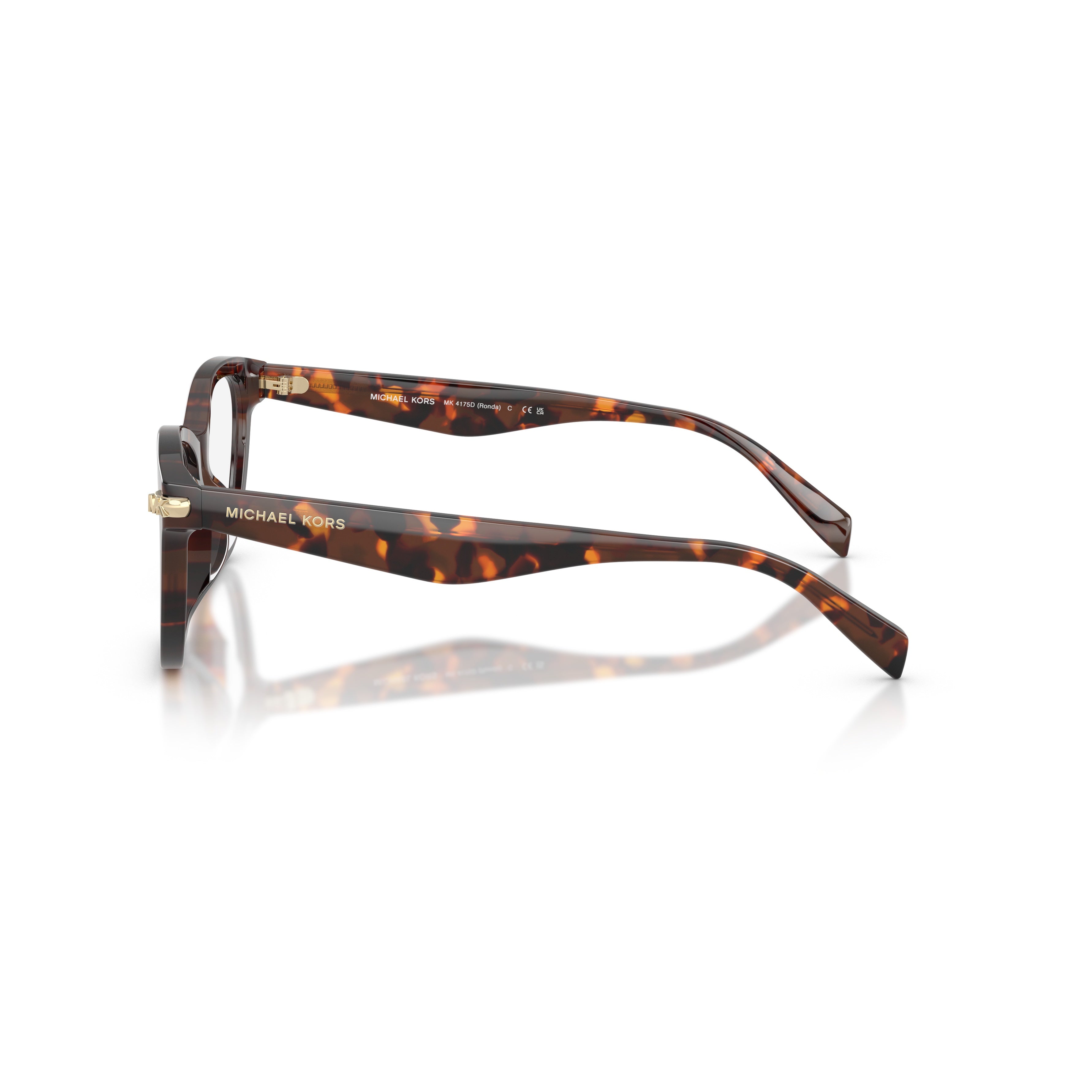 0mk4175d Classic Tortoiseshell Acetate Eyeglasses with Gold Accents