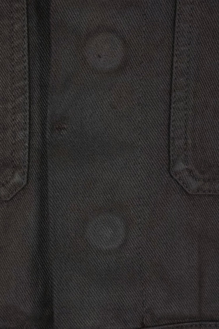 Cropped Denim Jacket with Classic Collar