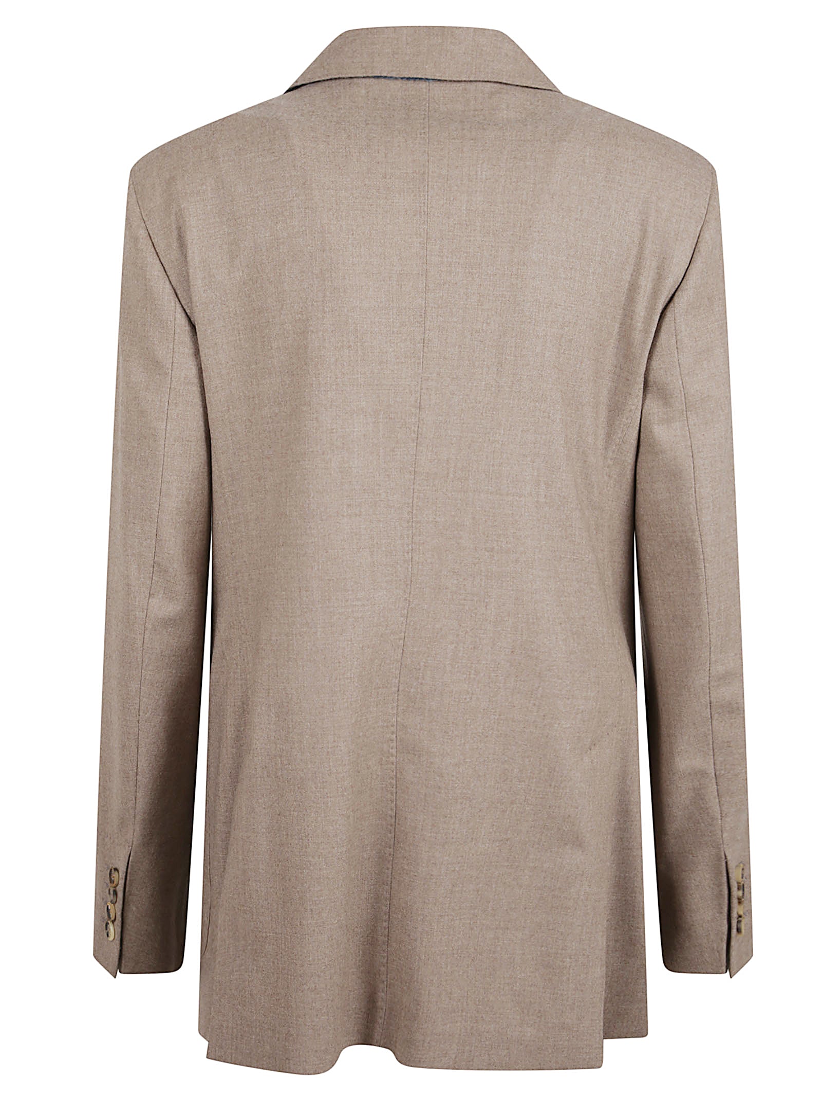 Tailored Double-Breasted Blazer With Structured Silhouette