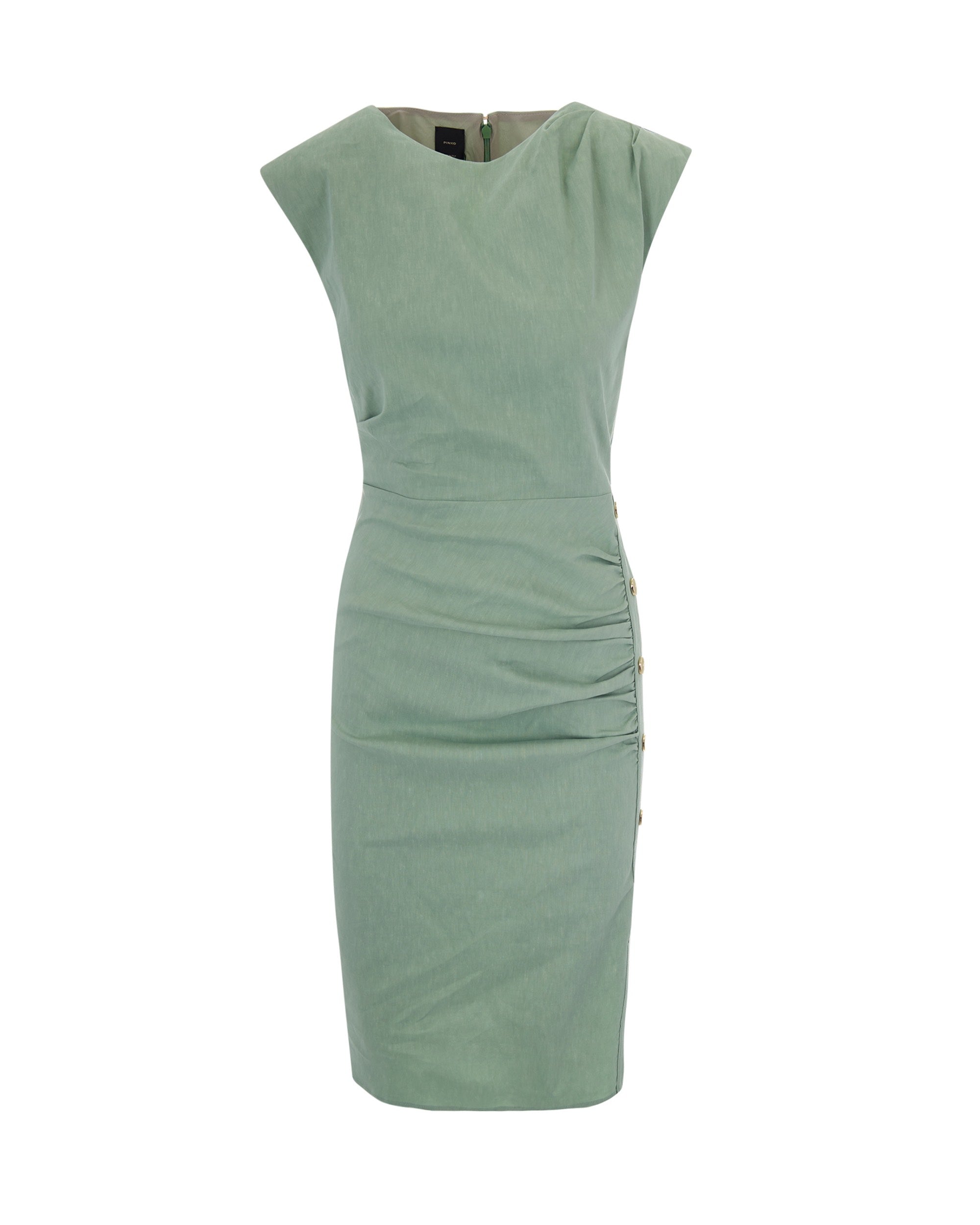 Alissa Green Linen Dress