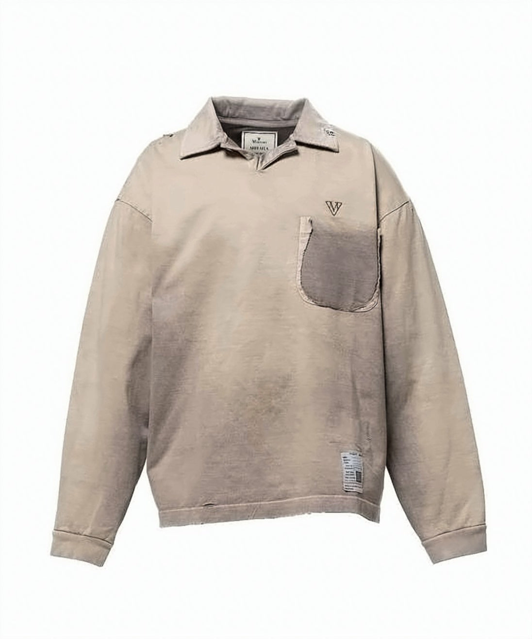 Relaxed Fit Long-Sleeve Polo Shirt
