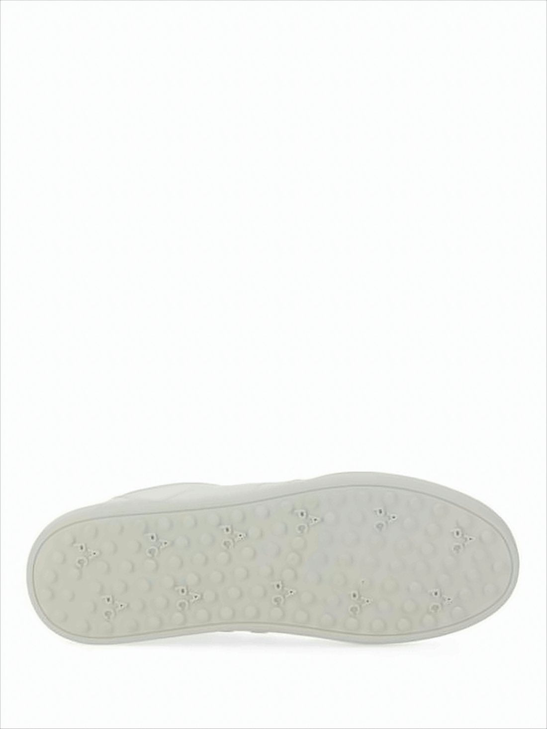 White Sneakers with Textured Rubber Sole