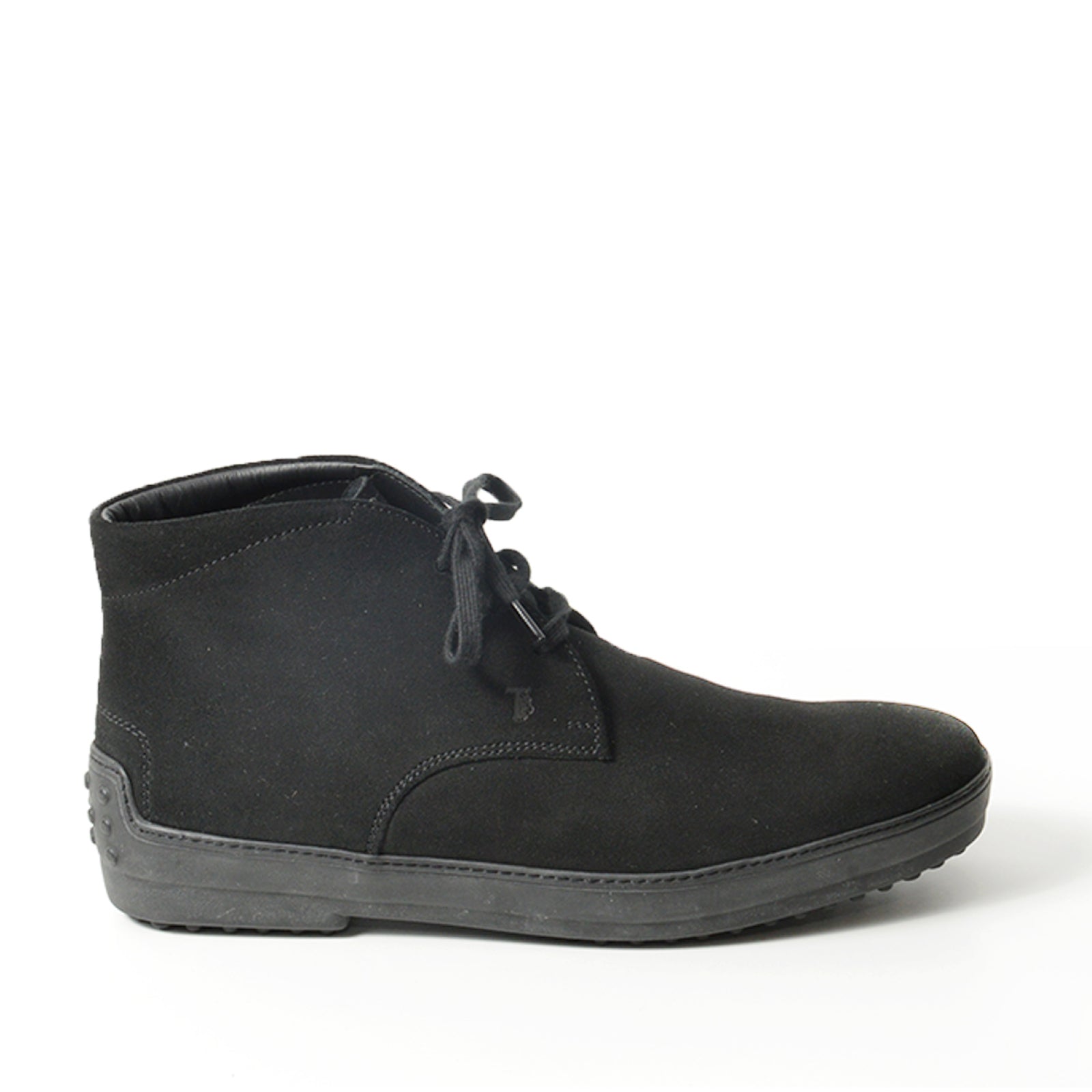 Black Gommino Suede Winter Ankle Boot