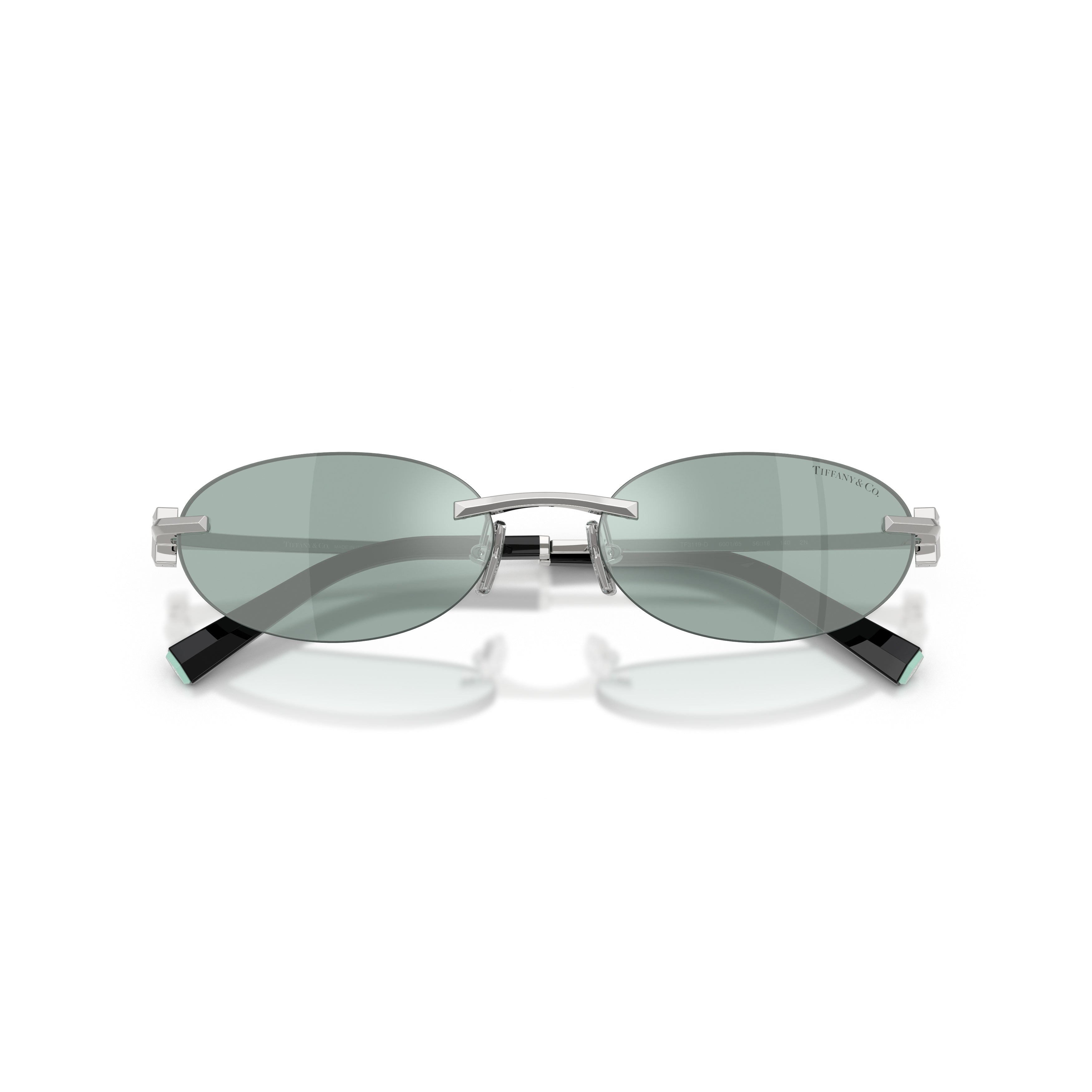 Oval Lens Sunglasses with Sleek Metal Frame