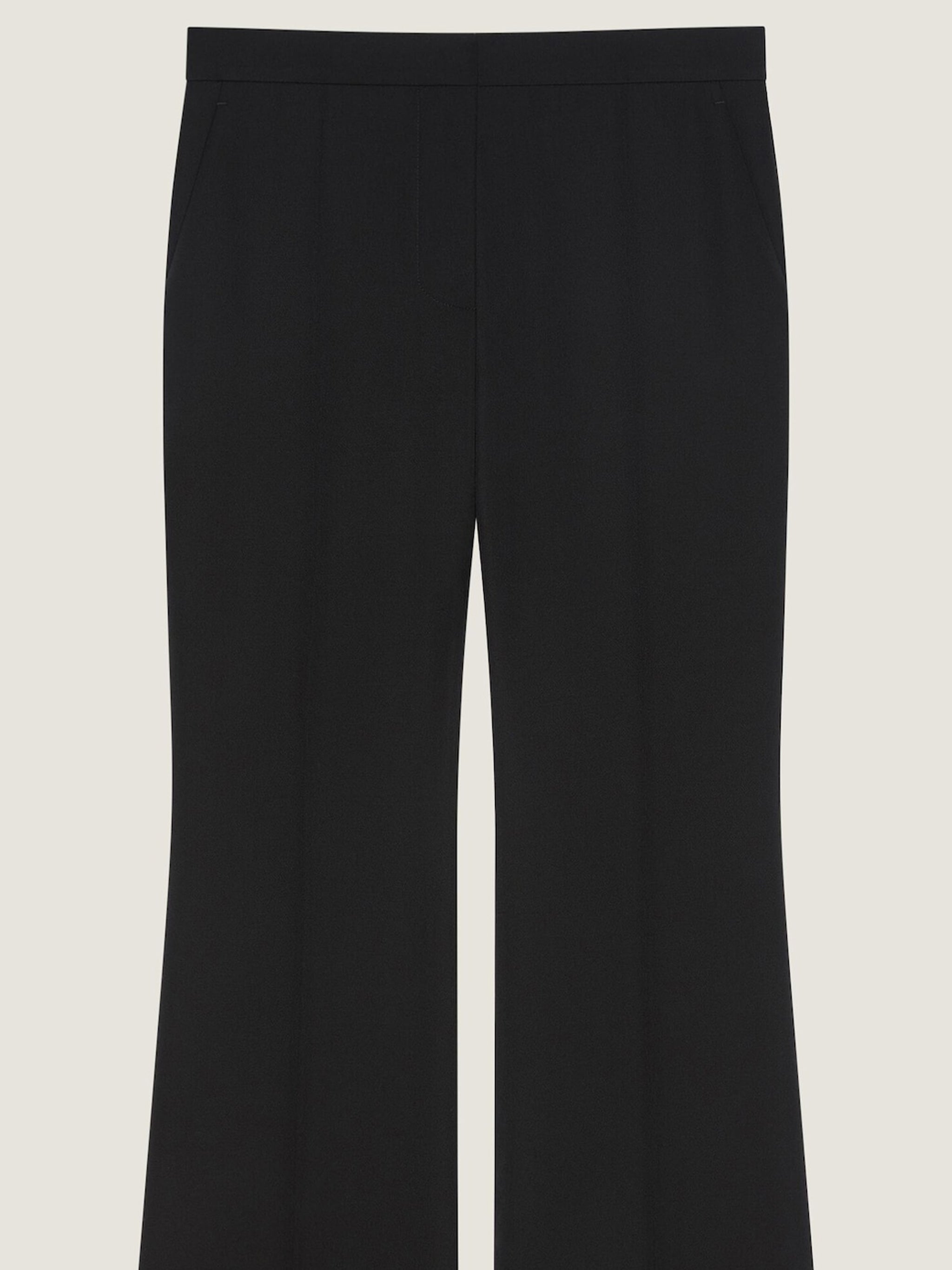 Bootcut Tailoring Fitted Waist Wool Pants