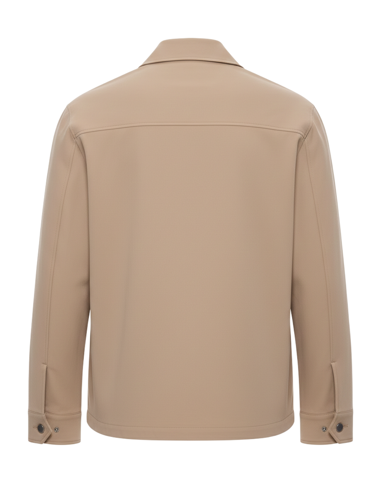 Beige Cotton Teo Jacket With Zip