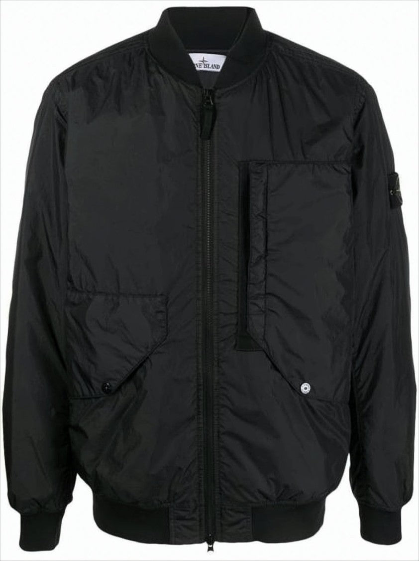 Padded Jacket with Front Zip Closure