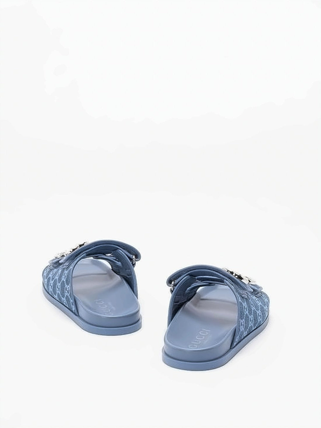 Padded Black Slide Sandals