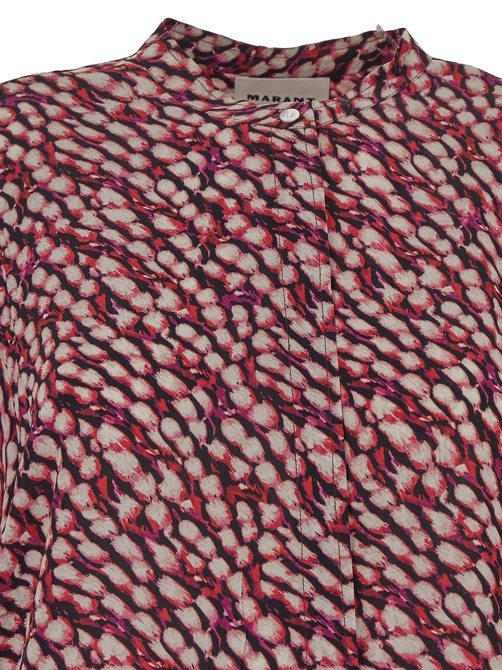 Viscose Rayon Blouse with Abstract Pattern