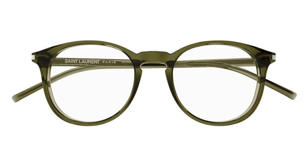 Eyeglasses Saint Laurent SL 106 012 green green transparent 50/19/145