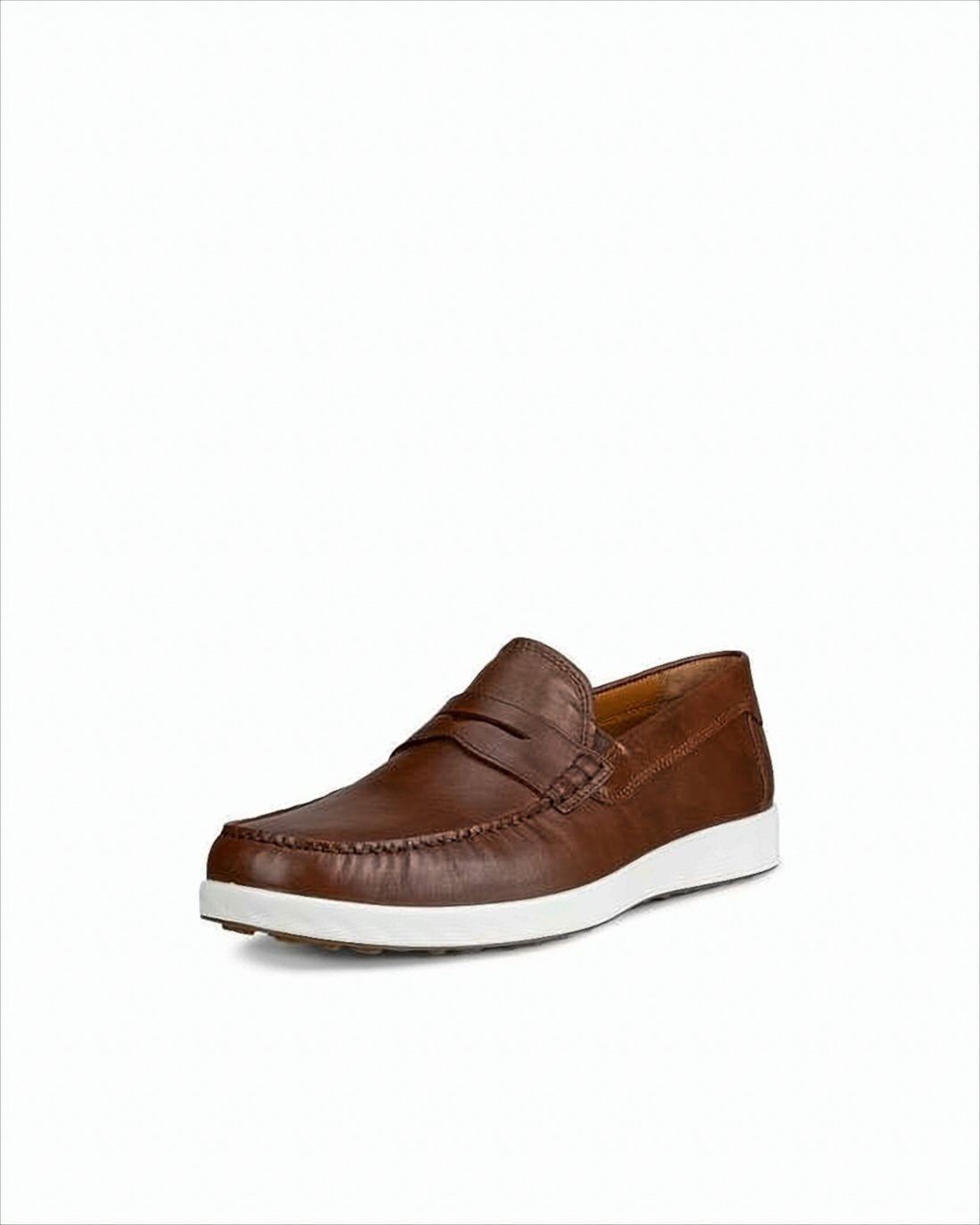 Leather Loafers with Classic Penny Strap