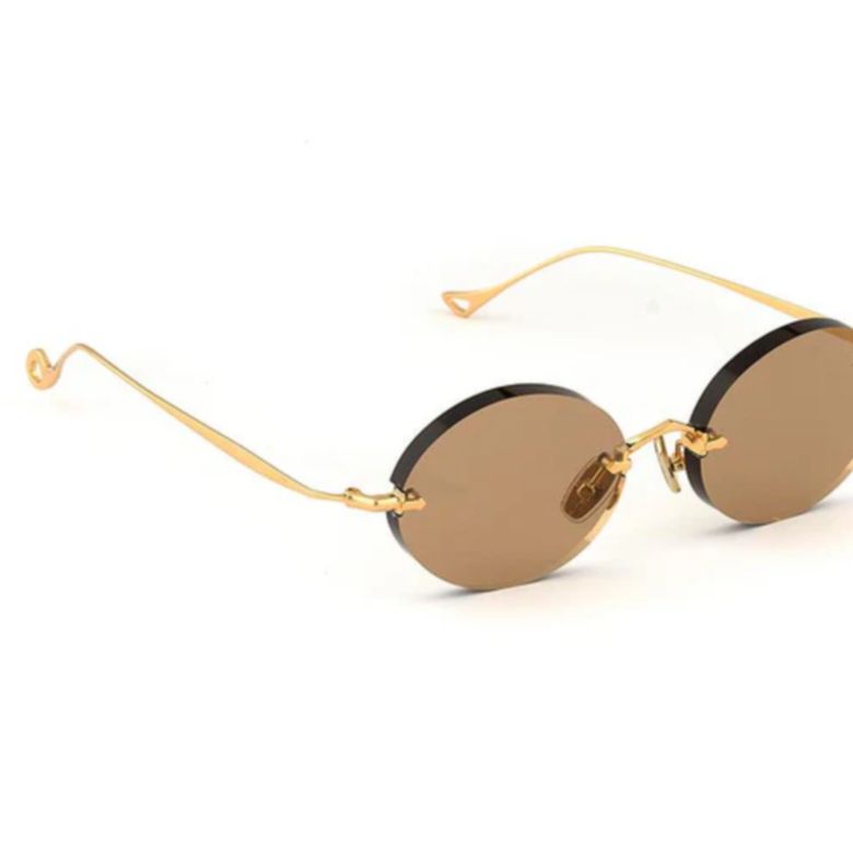 Wilmot C.4-57 Gold Metal Frame Sunglasses with Oval Lenses