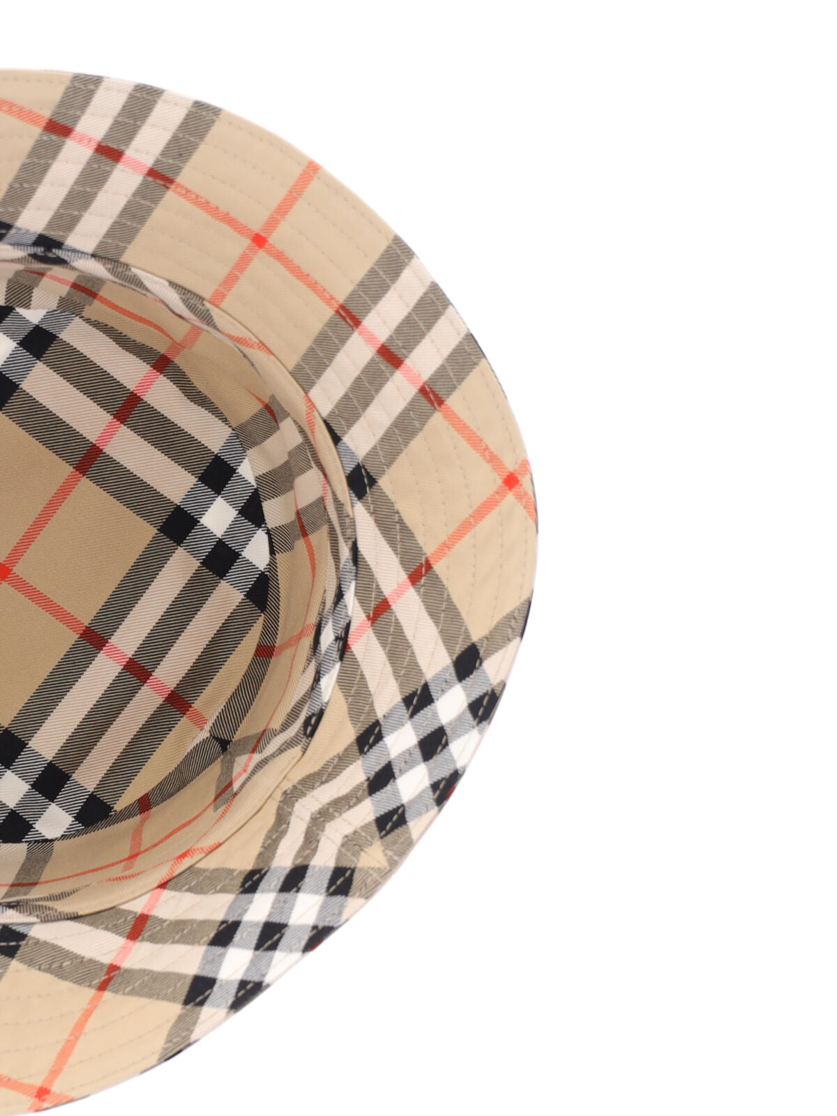 Check Print Cotton Baseball Cap