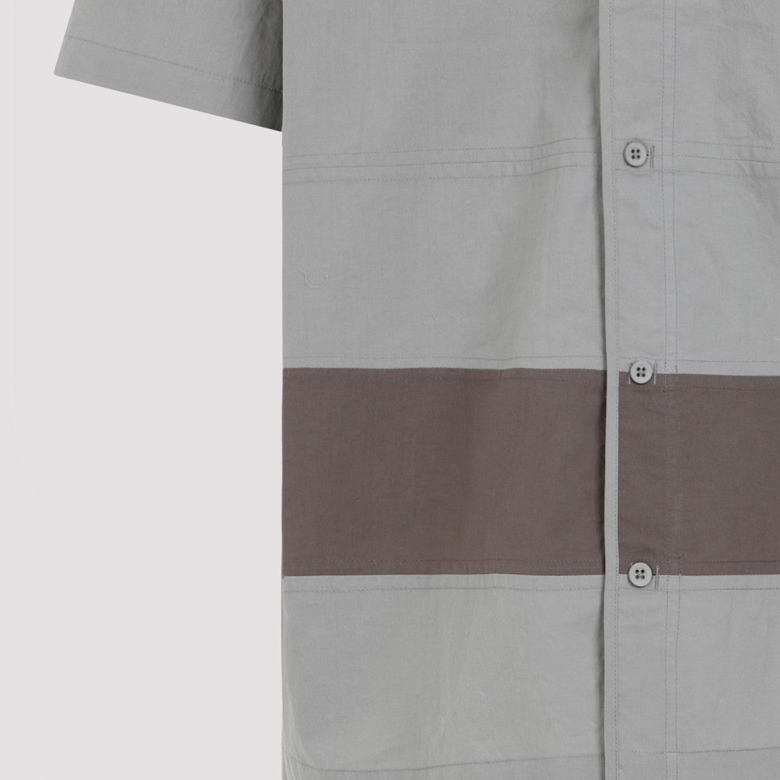 Grey Cotton Barrel Shirt